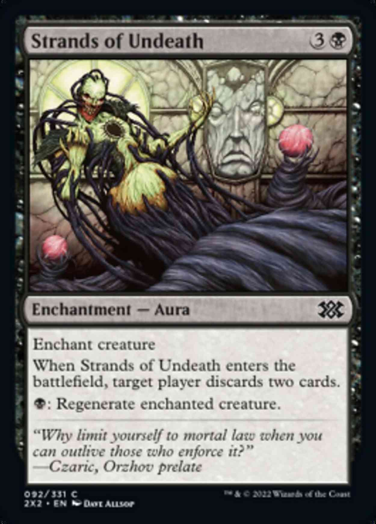Strands of Undeath magic card front