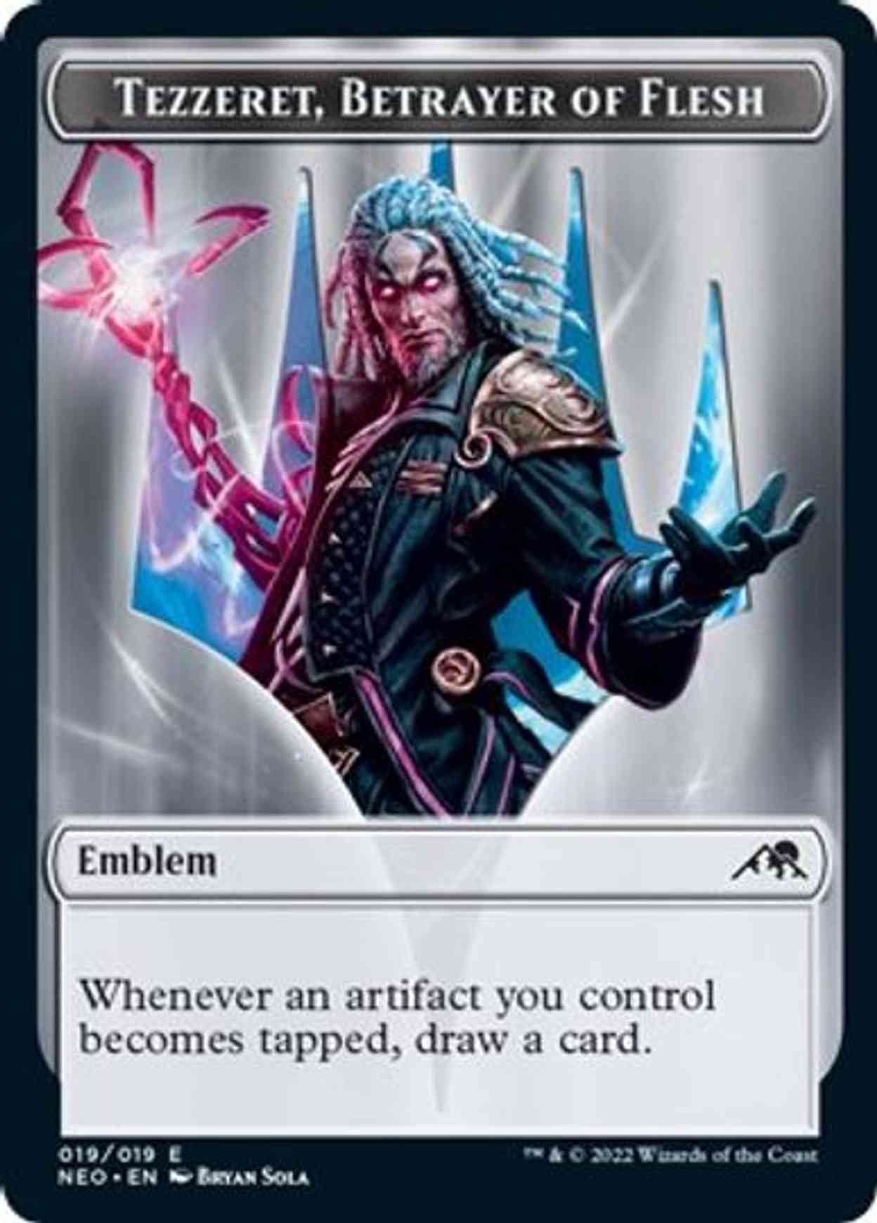 Emblem — Tezzeret, Betrayer of Flesh magic card front