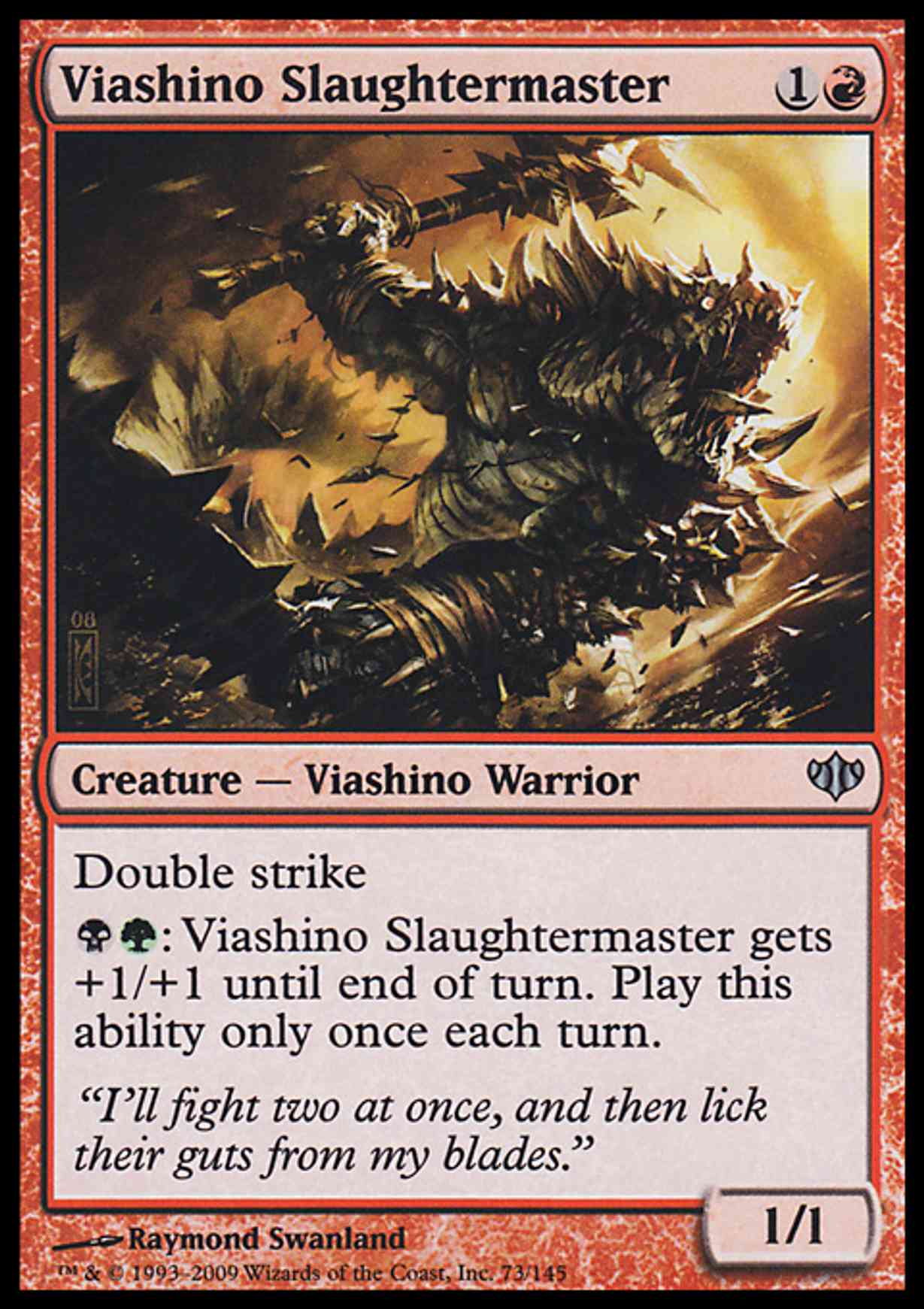 Viashino Slaughtermaster magic card front