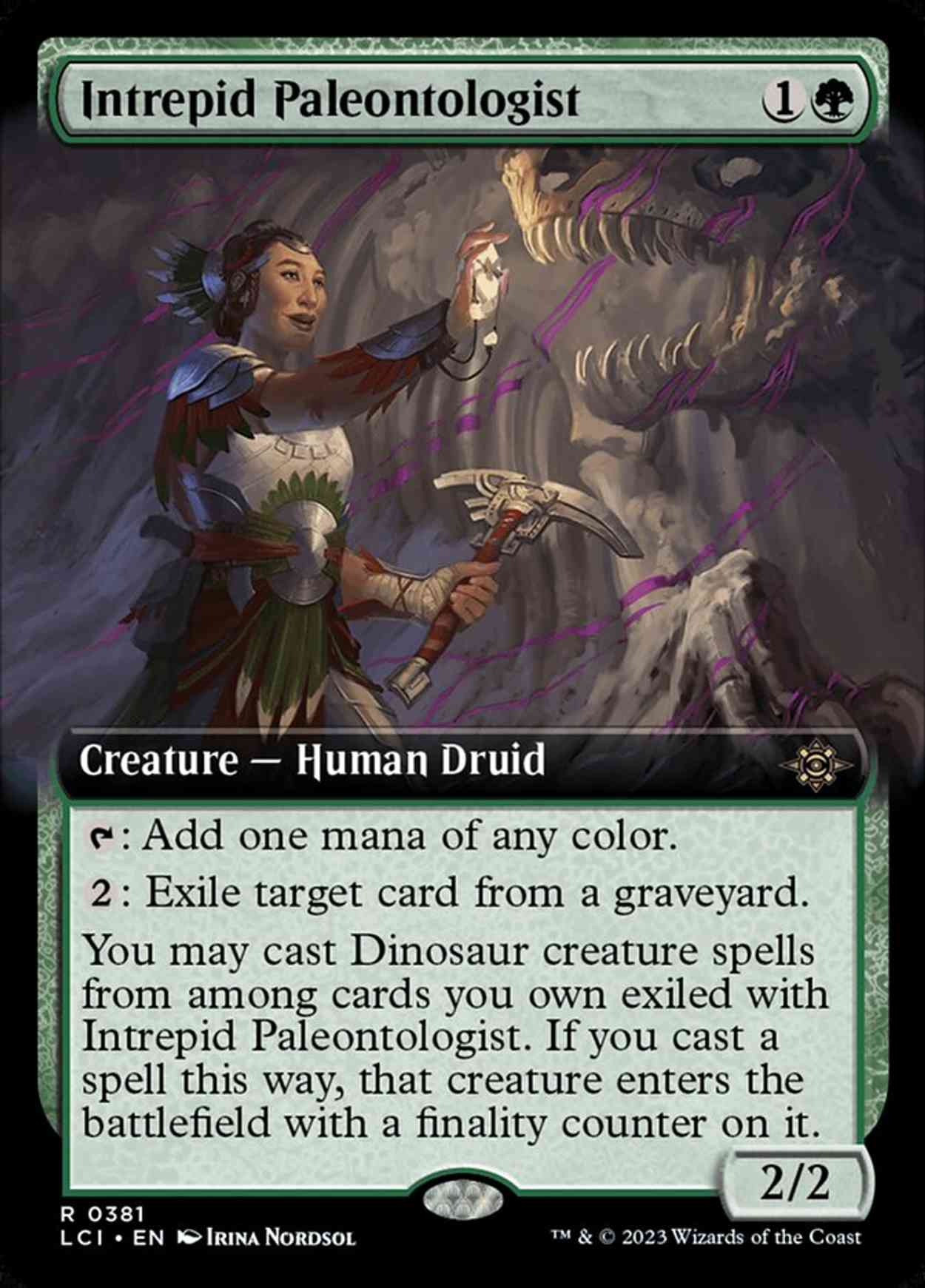 Intrepid Paleontologist (Extended Art) magic card front