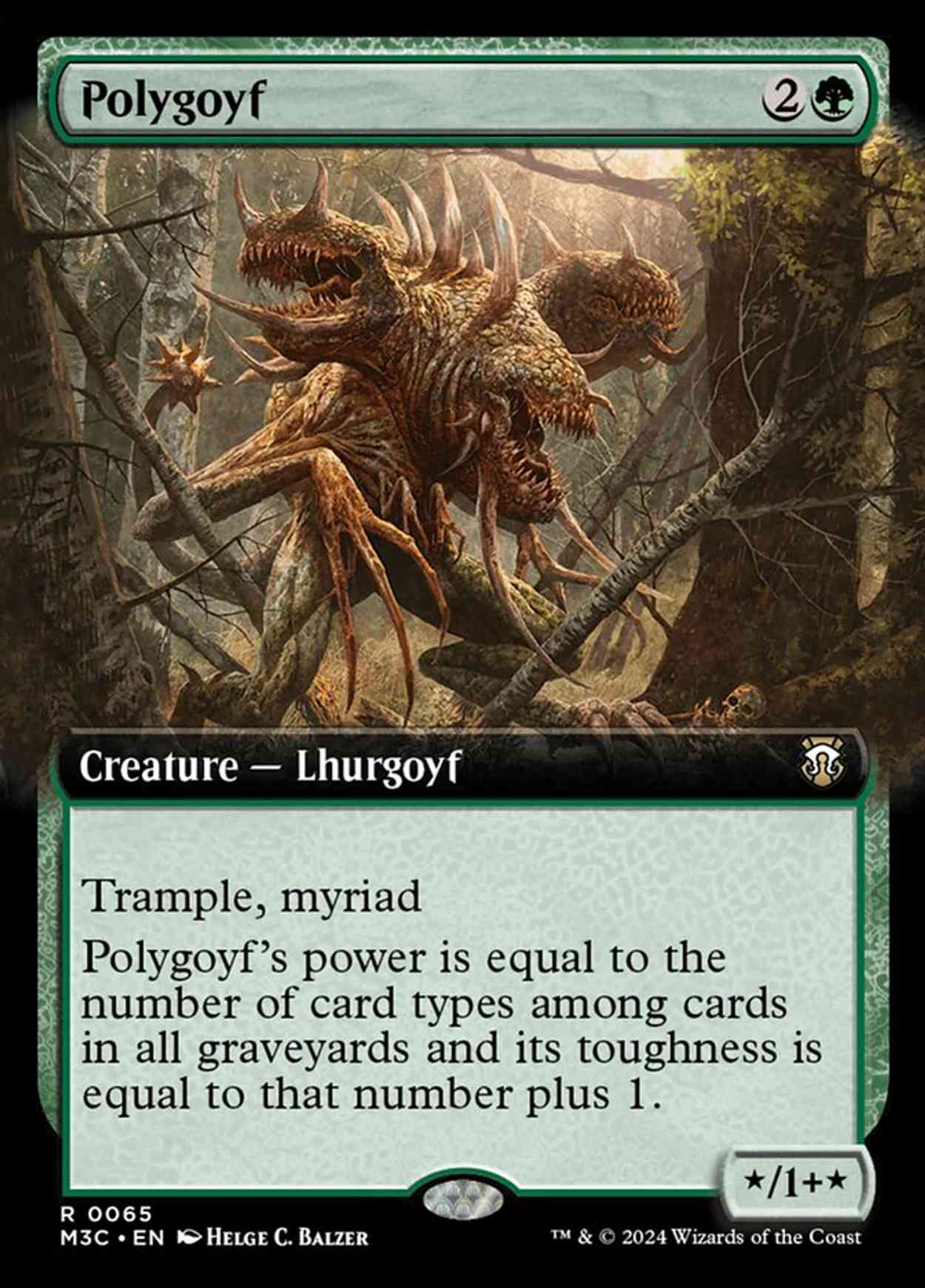 Polygoyf (Extended Art) magic card front