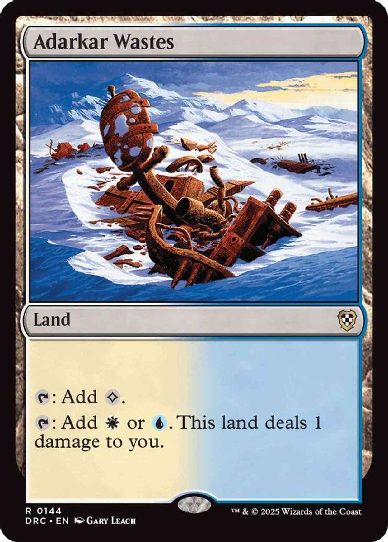 Adarkar Wastes magic card front