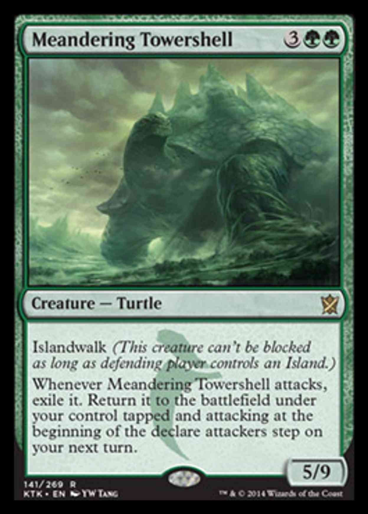 Meandering Towershell magic card front