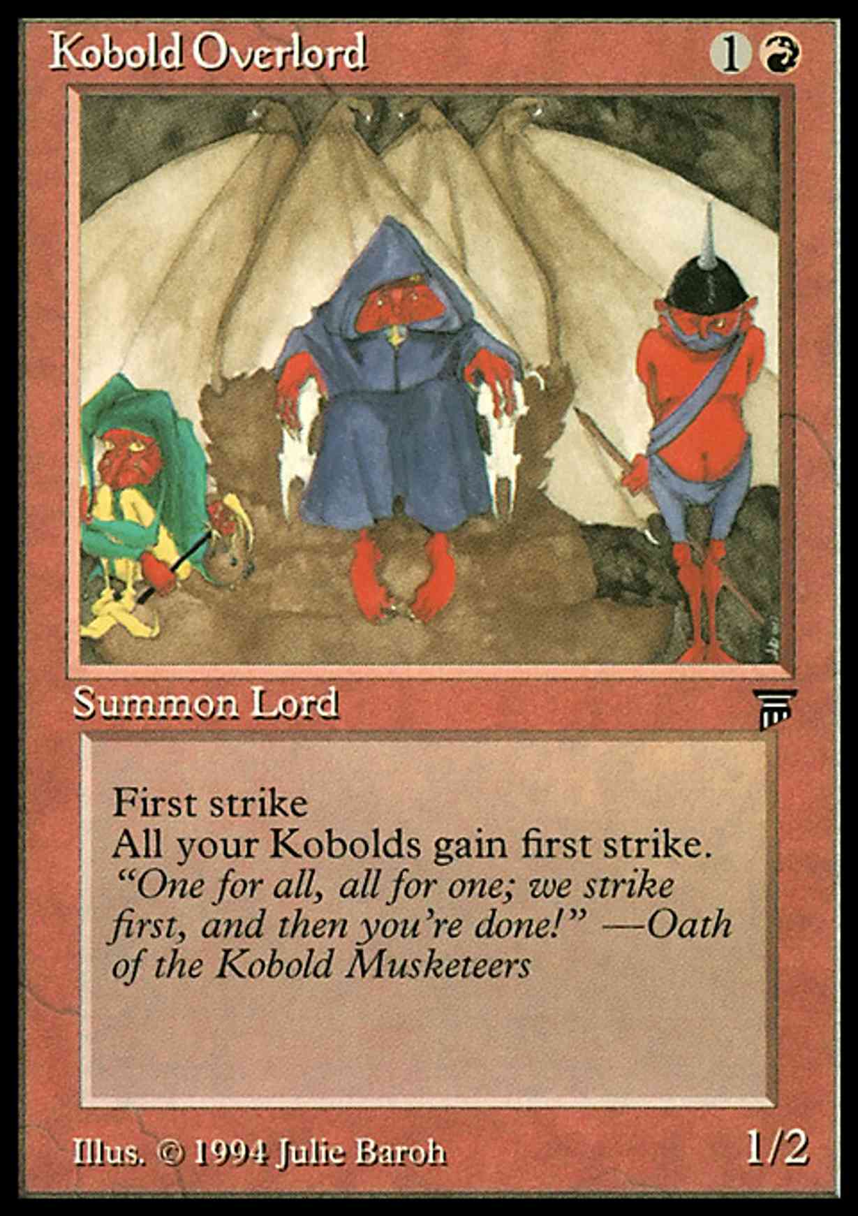 Kobold Overlord magic card front