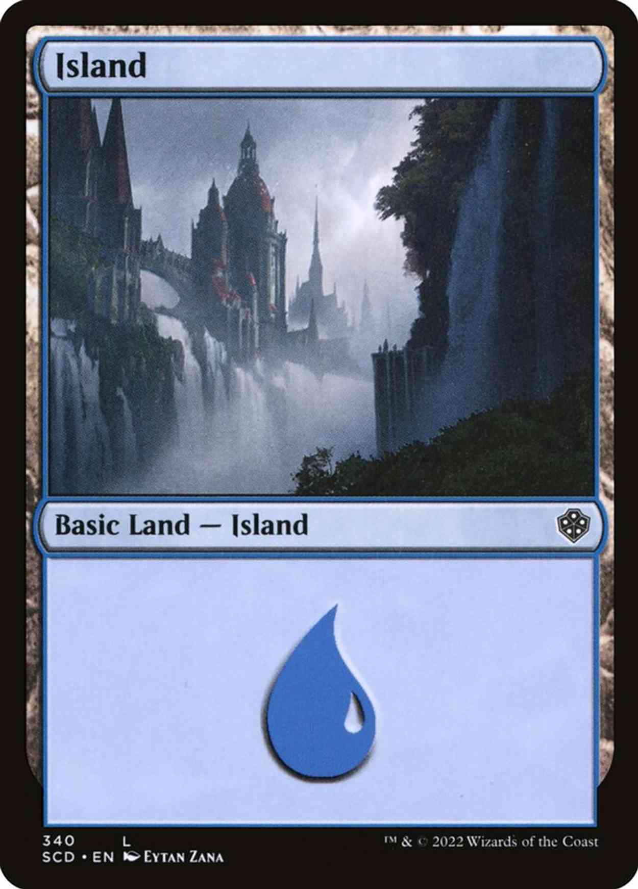 Island (340) magic card front
