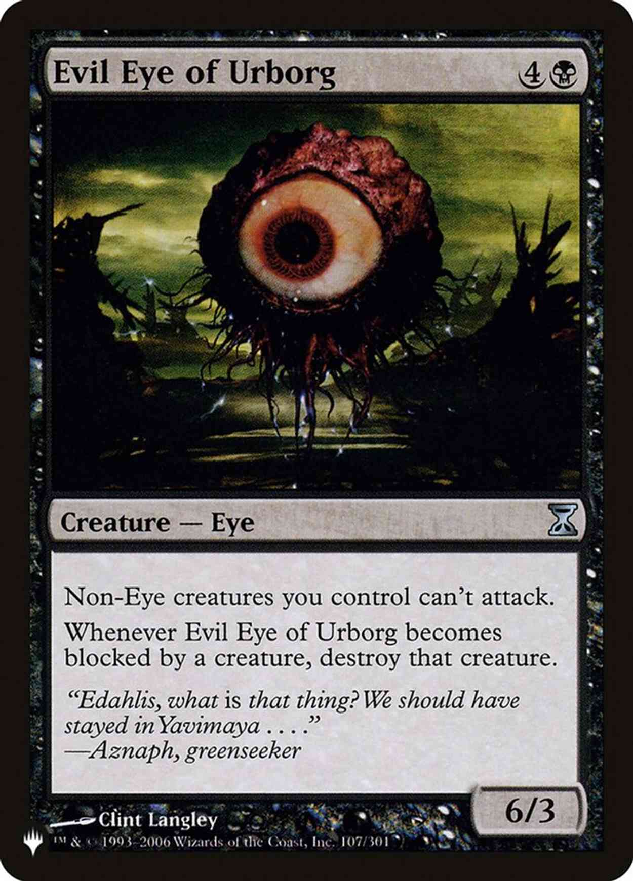 Evil Eye of Urborg magic card front