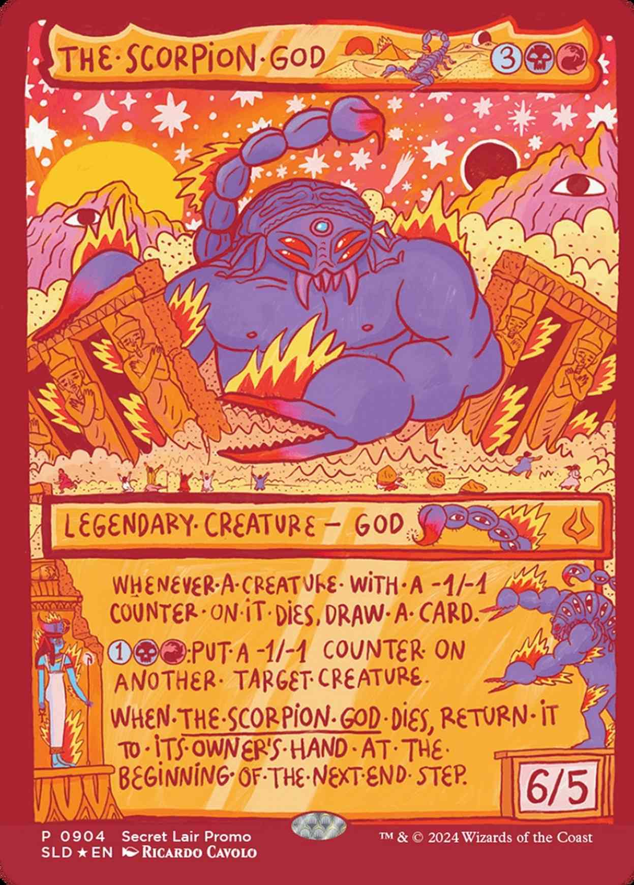 The Scorpion God magic card front