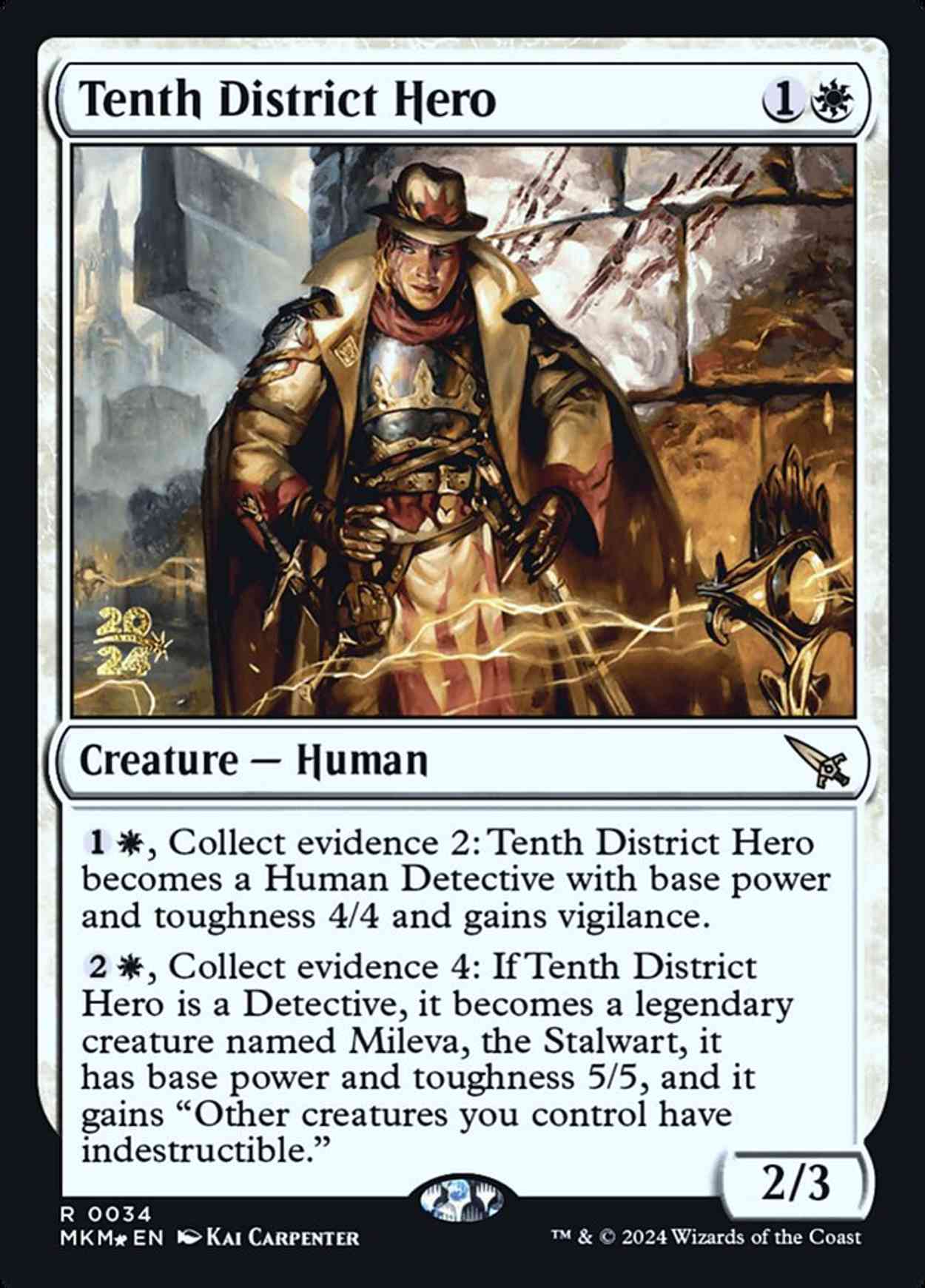 Tenth District Hero magic card front