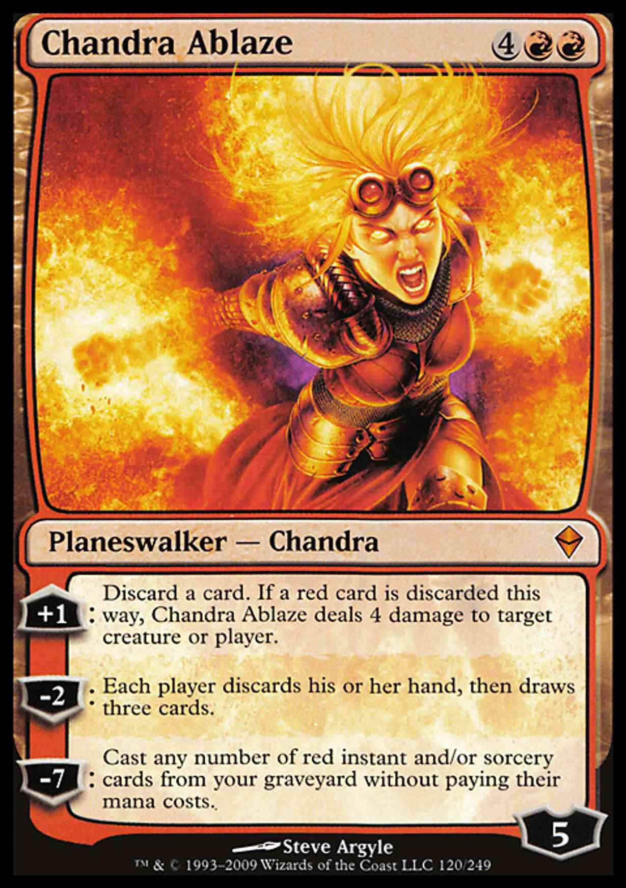 Chandra Ablaze magic card front
