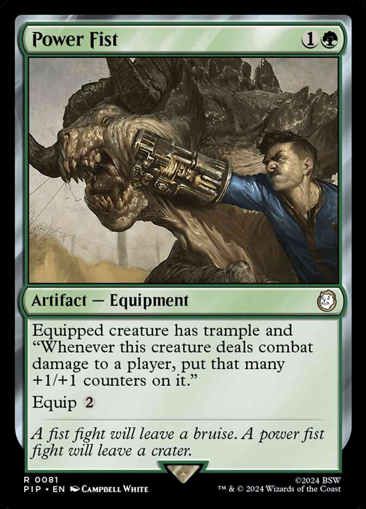 Power Fist magic card front
