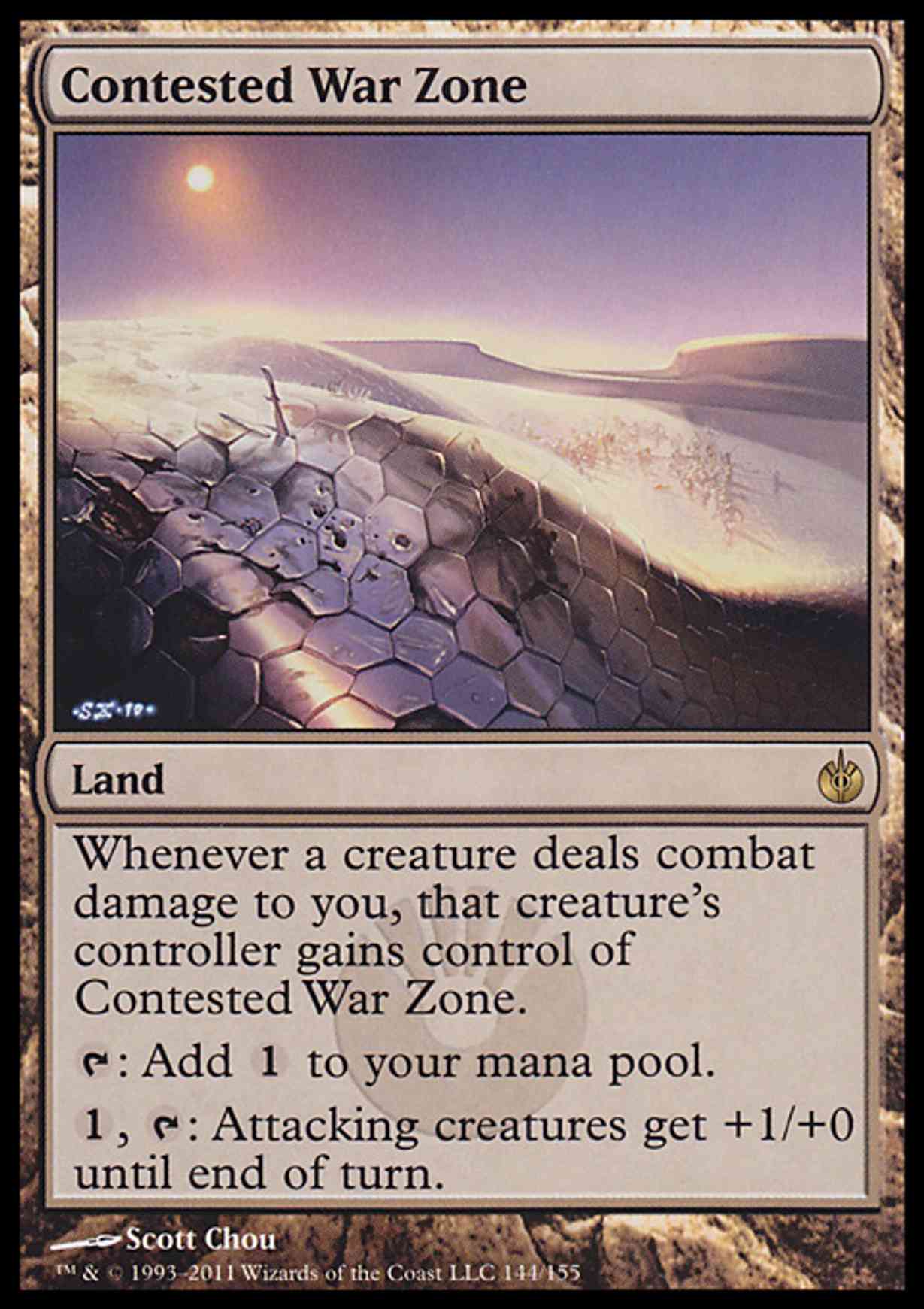Contested War Zone magic card front