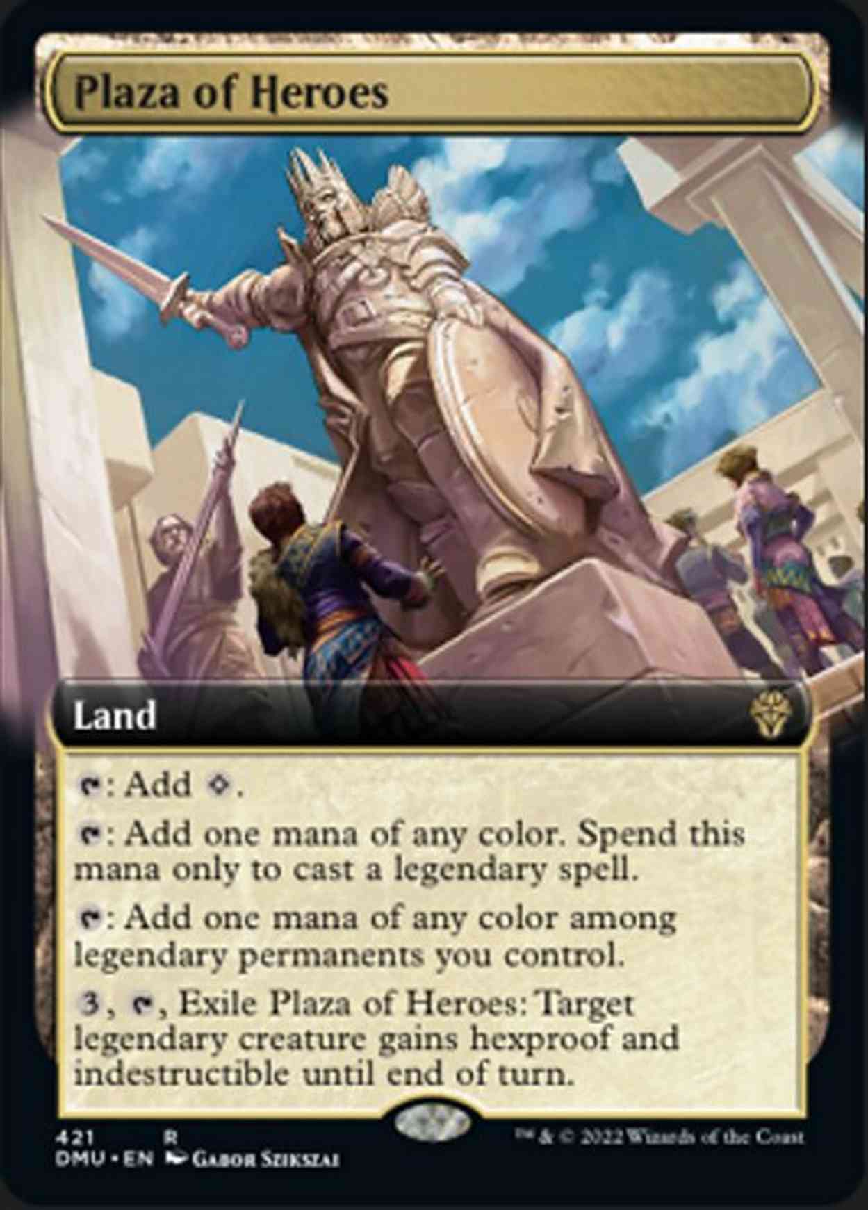 Plaza of Heroes (Extended Art) magic card front