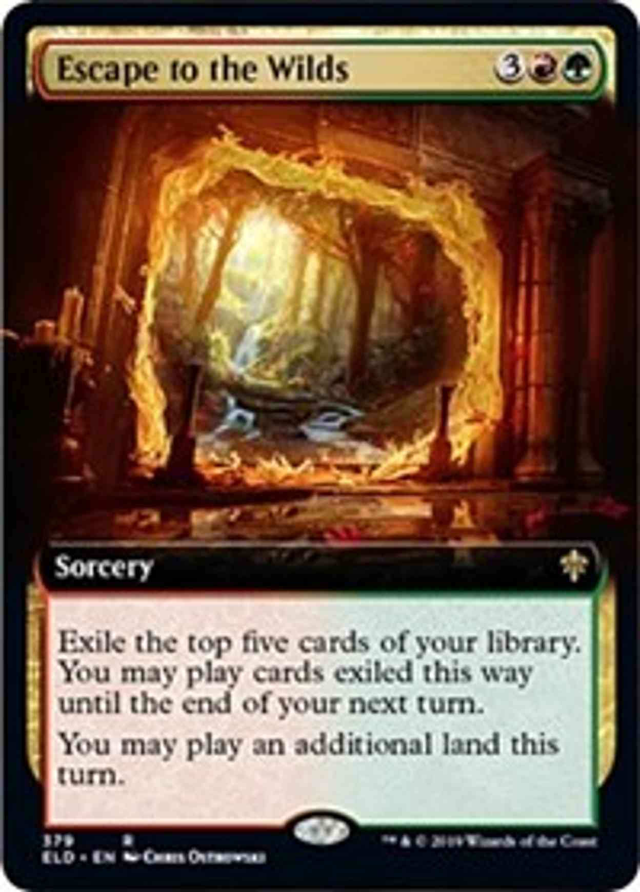 Escape to the Wilds (Extended Art) magic card front