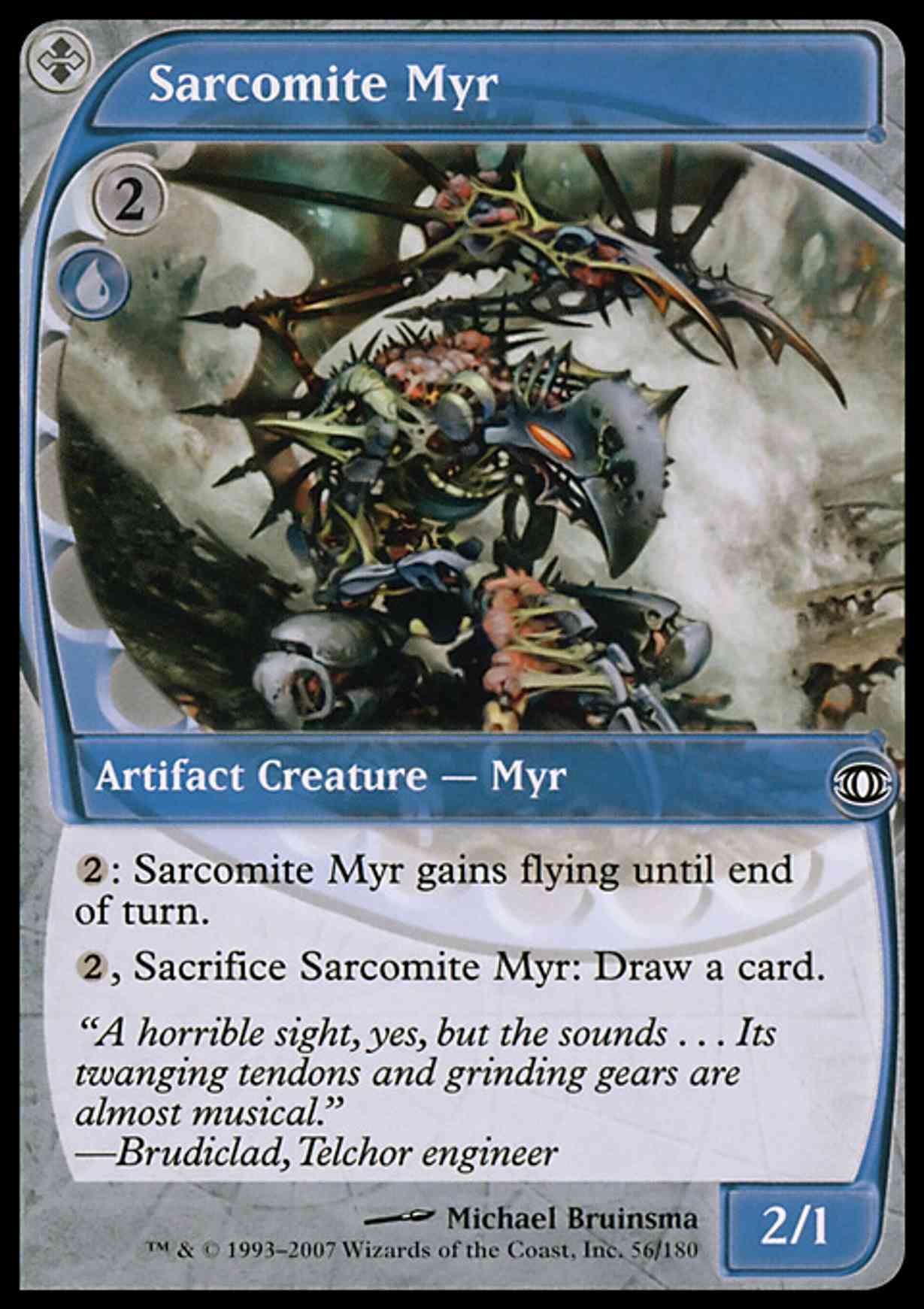 Sarcomite Myr magic card front