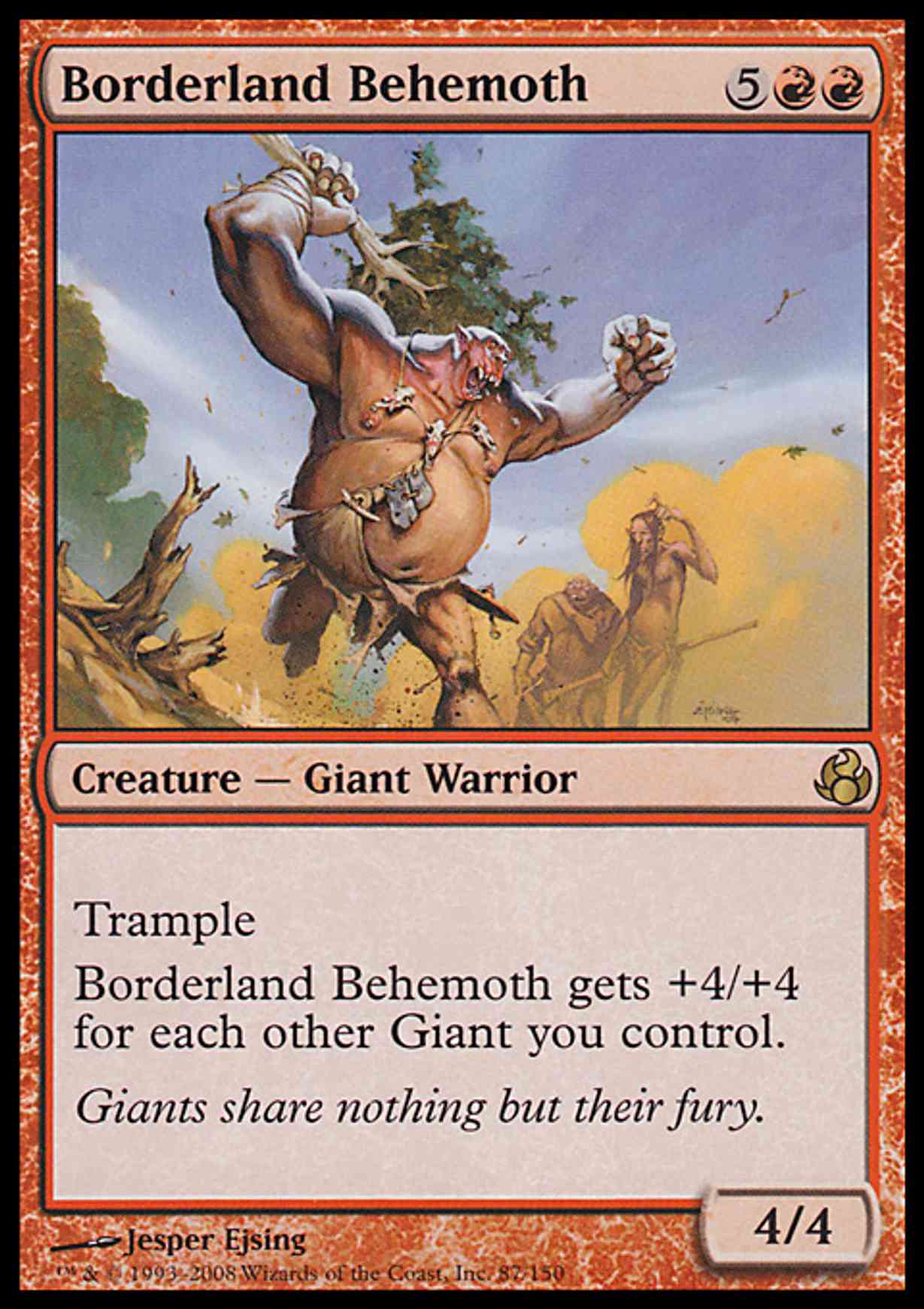 Borderland Behemoth magic card front