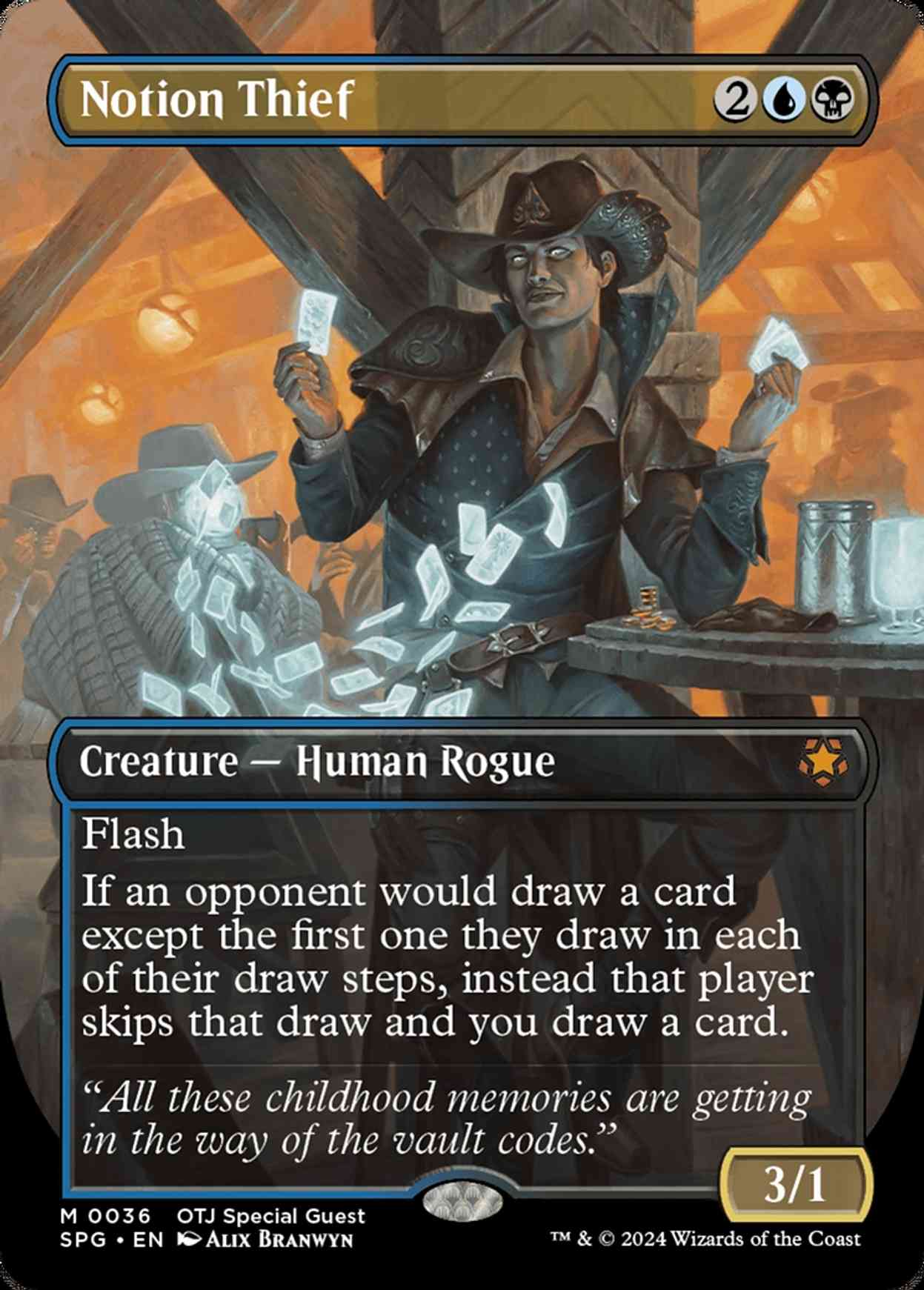 Notion Thief (Borderless) magic card front