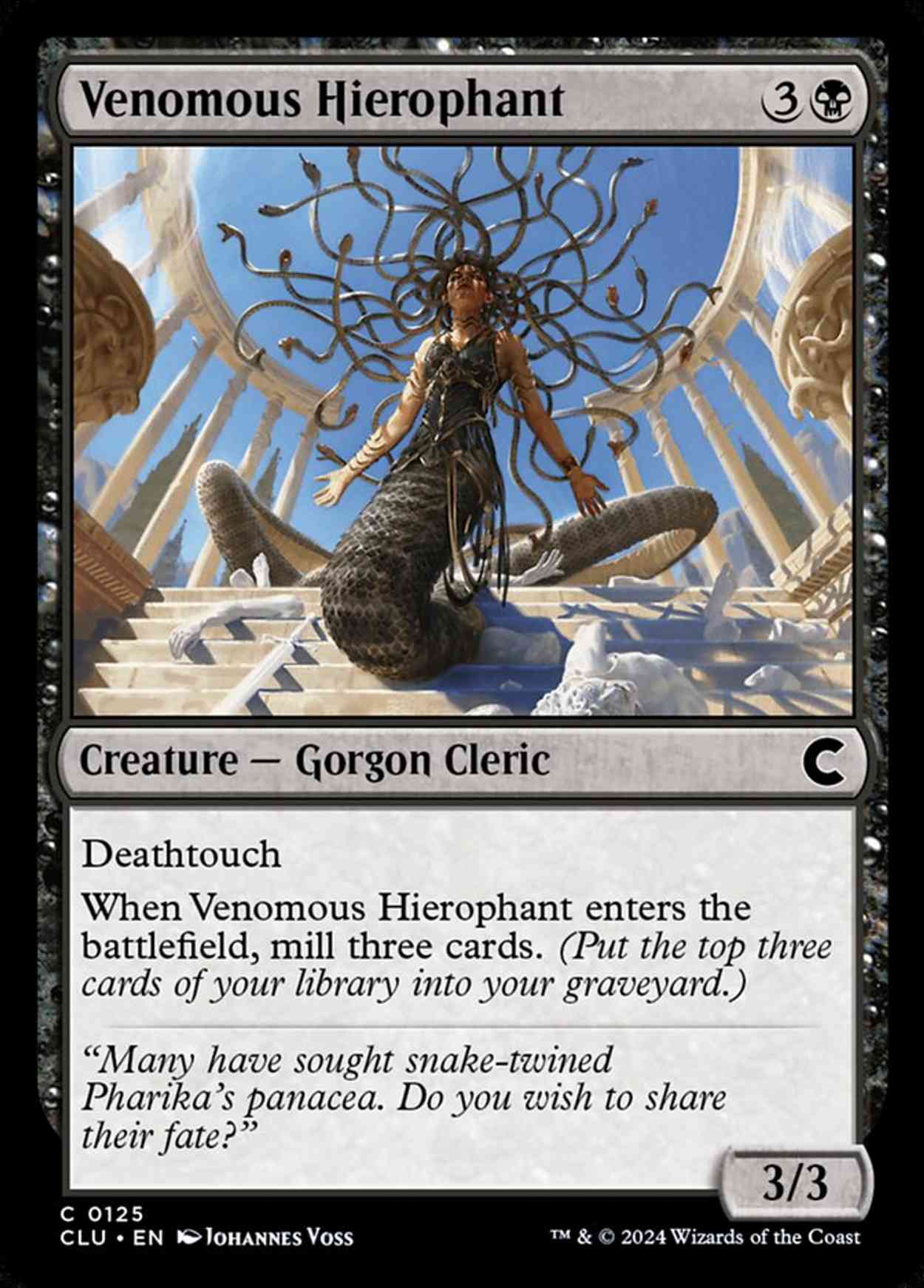 Venomous Hierophant magic card front