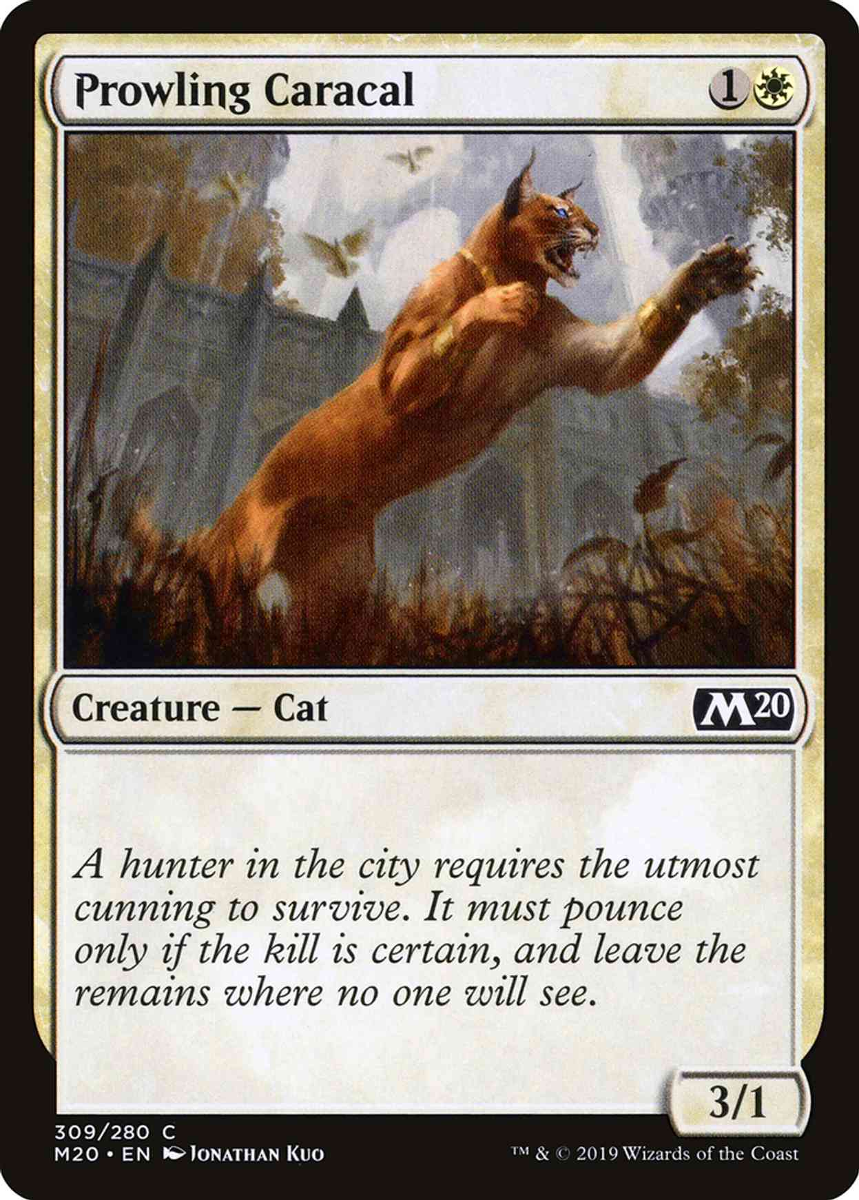 Prowling Caracal magic card front