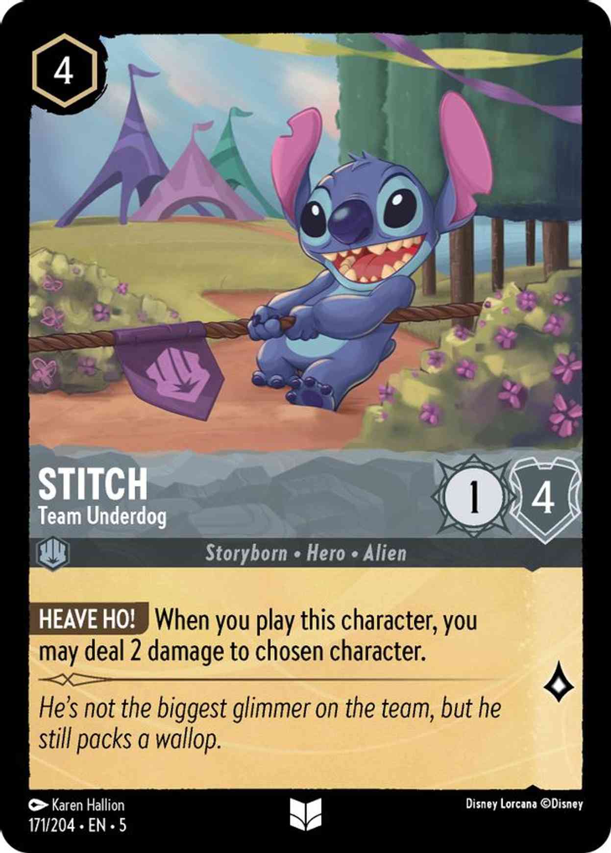 Stitch - Team Underdog magic card front