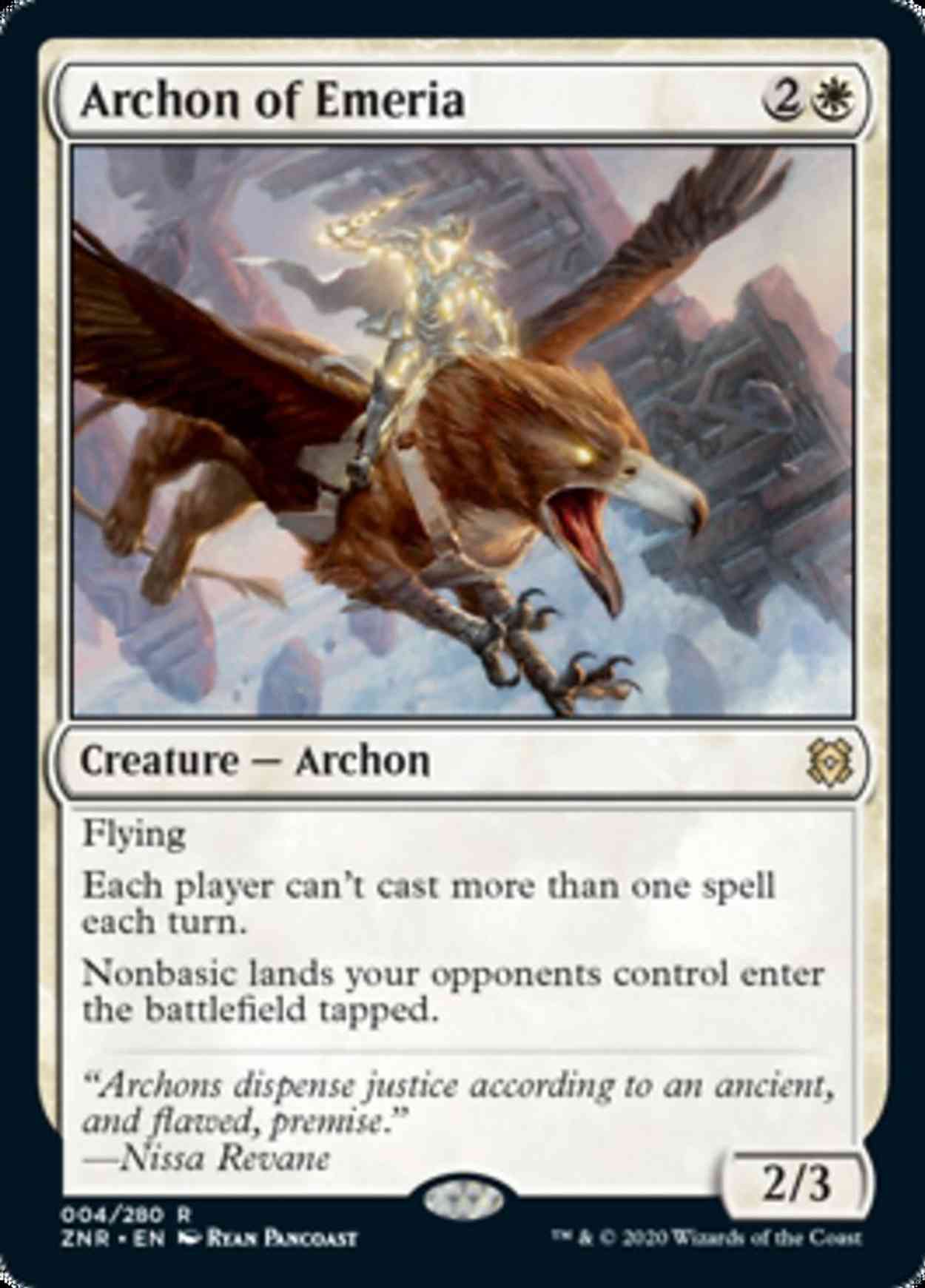 Archon of Emeria magic card front