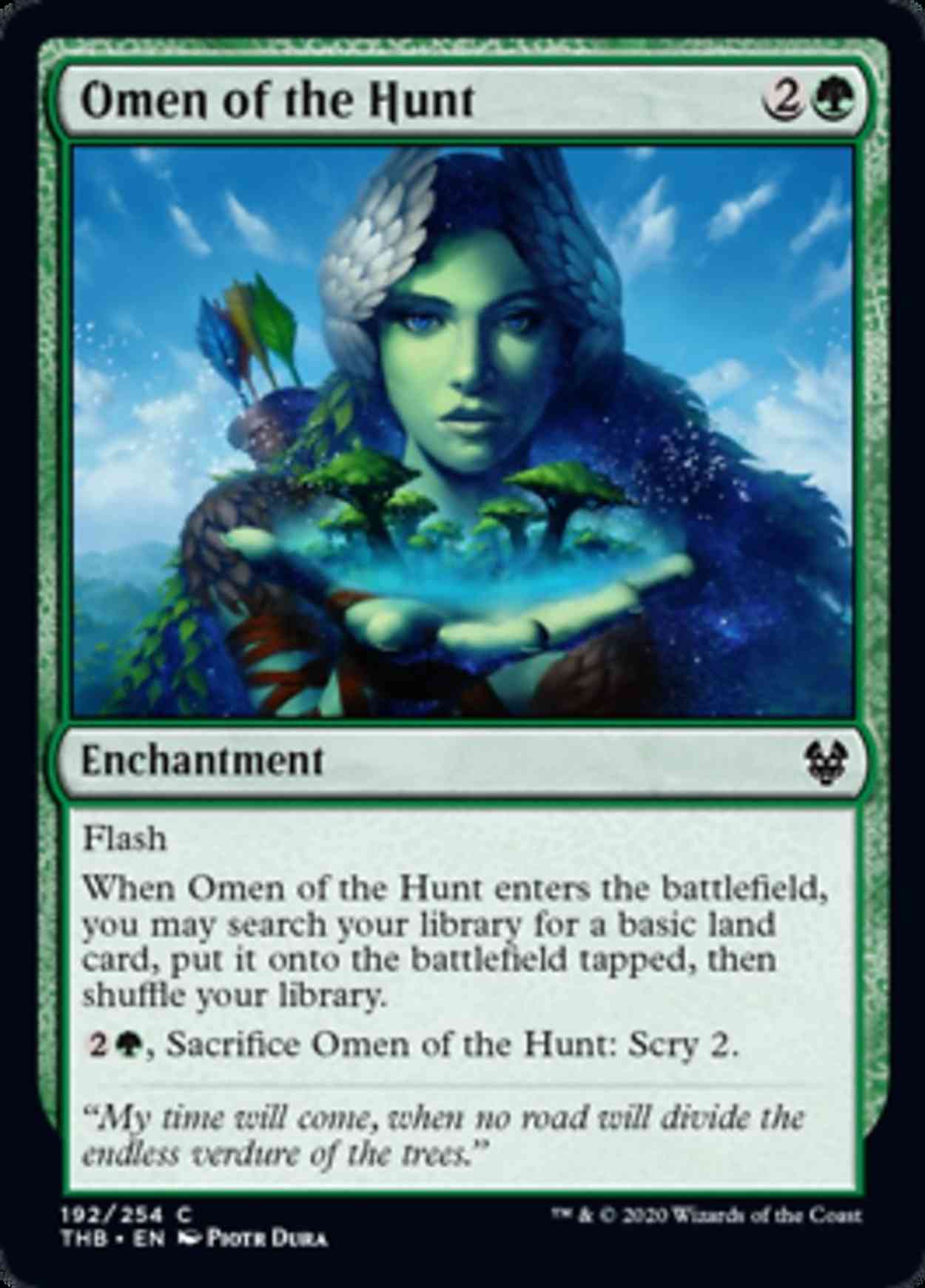 Omen of the Hunt magic card front