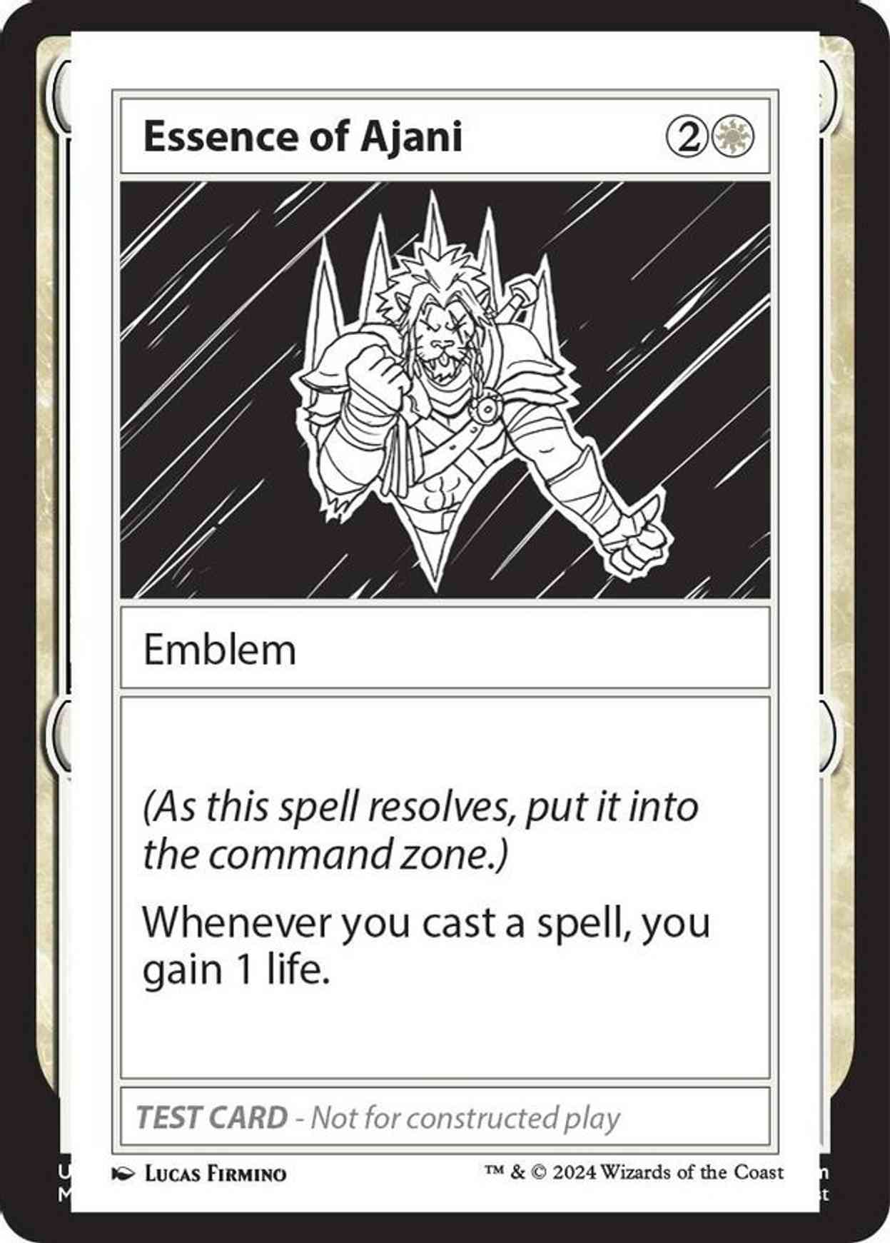 Essence of Ajani magic card front