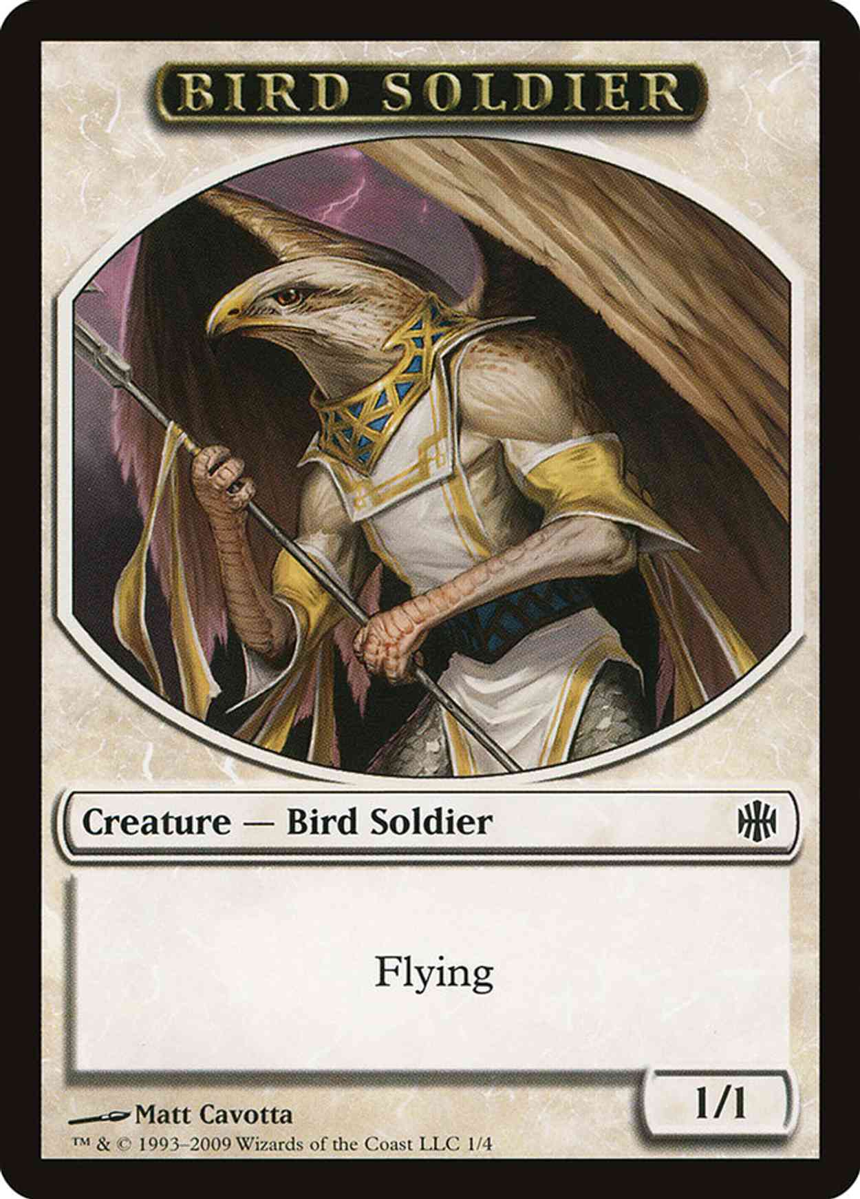 Bird Soldier Token magic card front