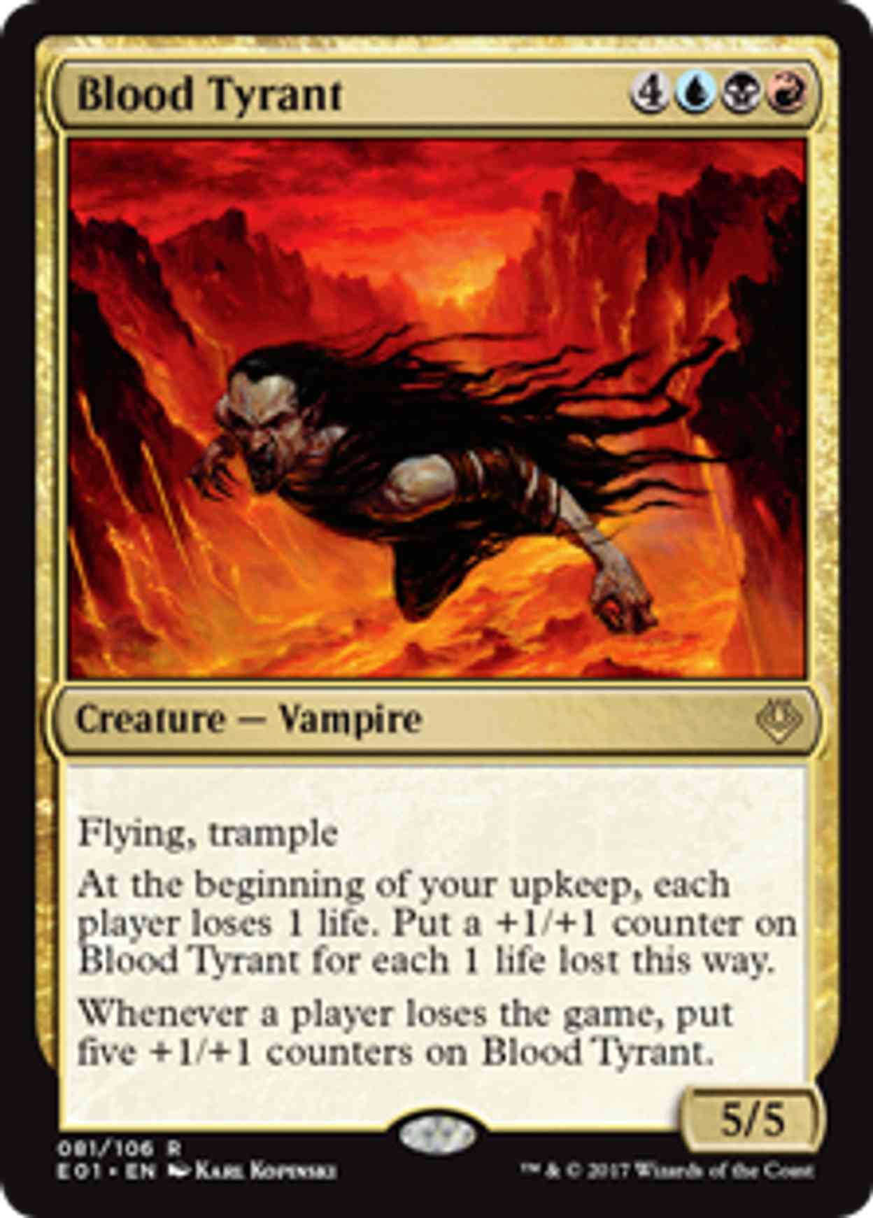 Blood Tyrant magic card front