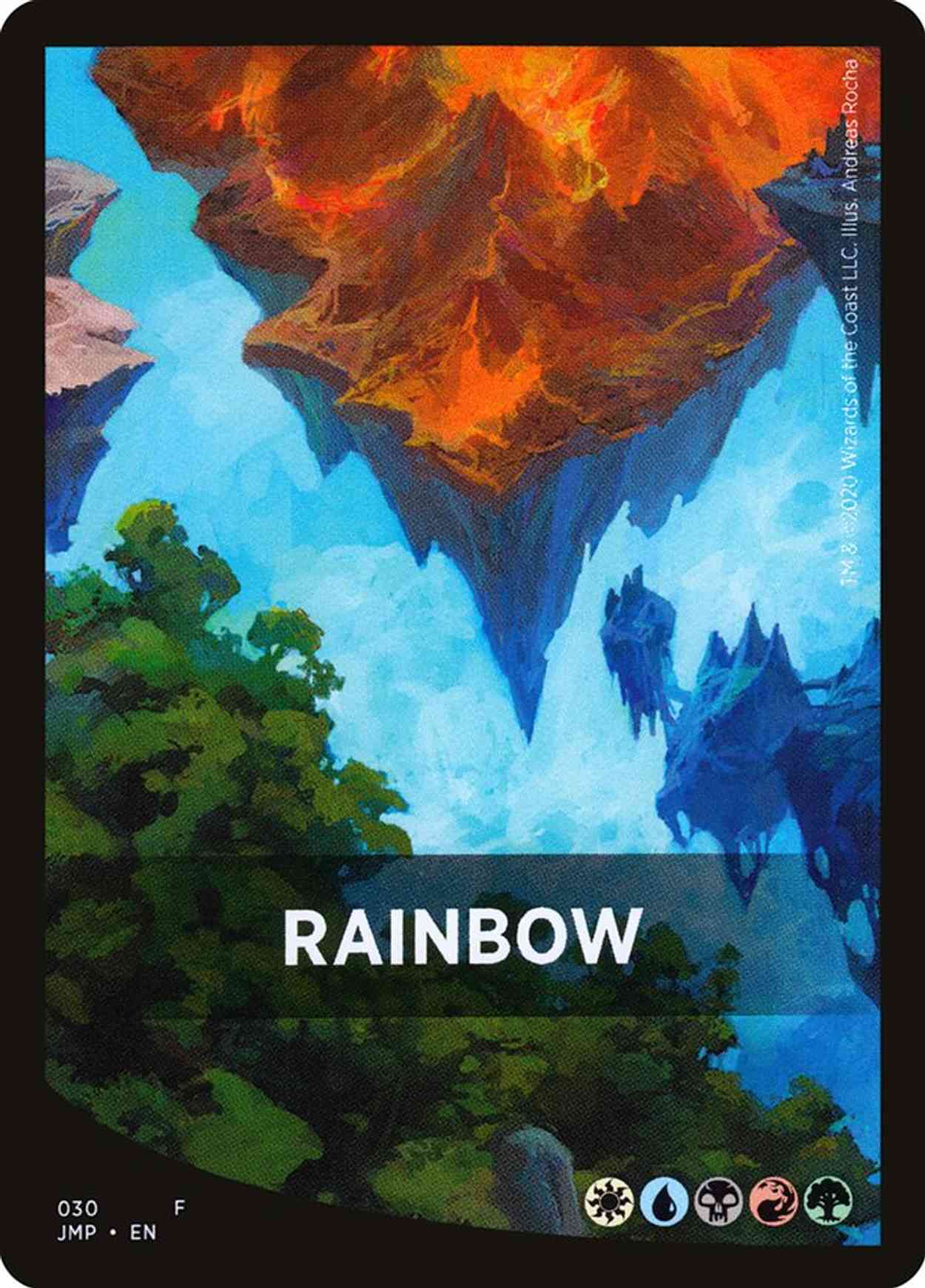 Rainbow Theme Card magic card front
