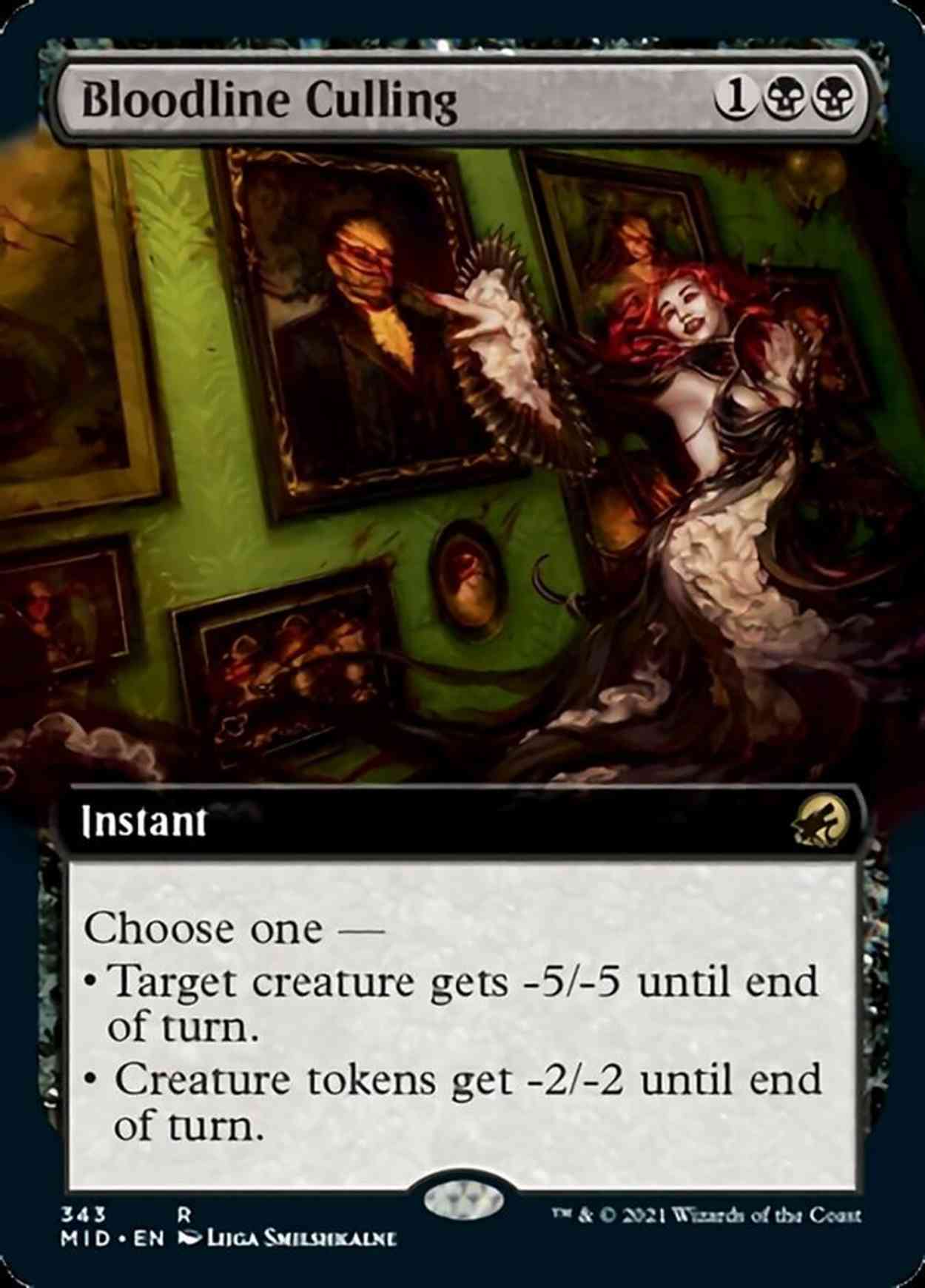 Bloodline Culling (Extended Art) magic card front