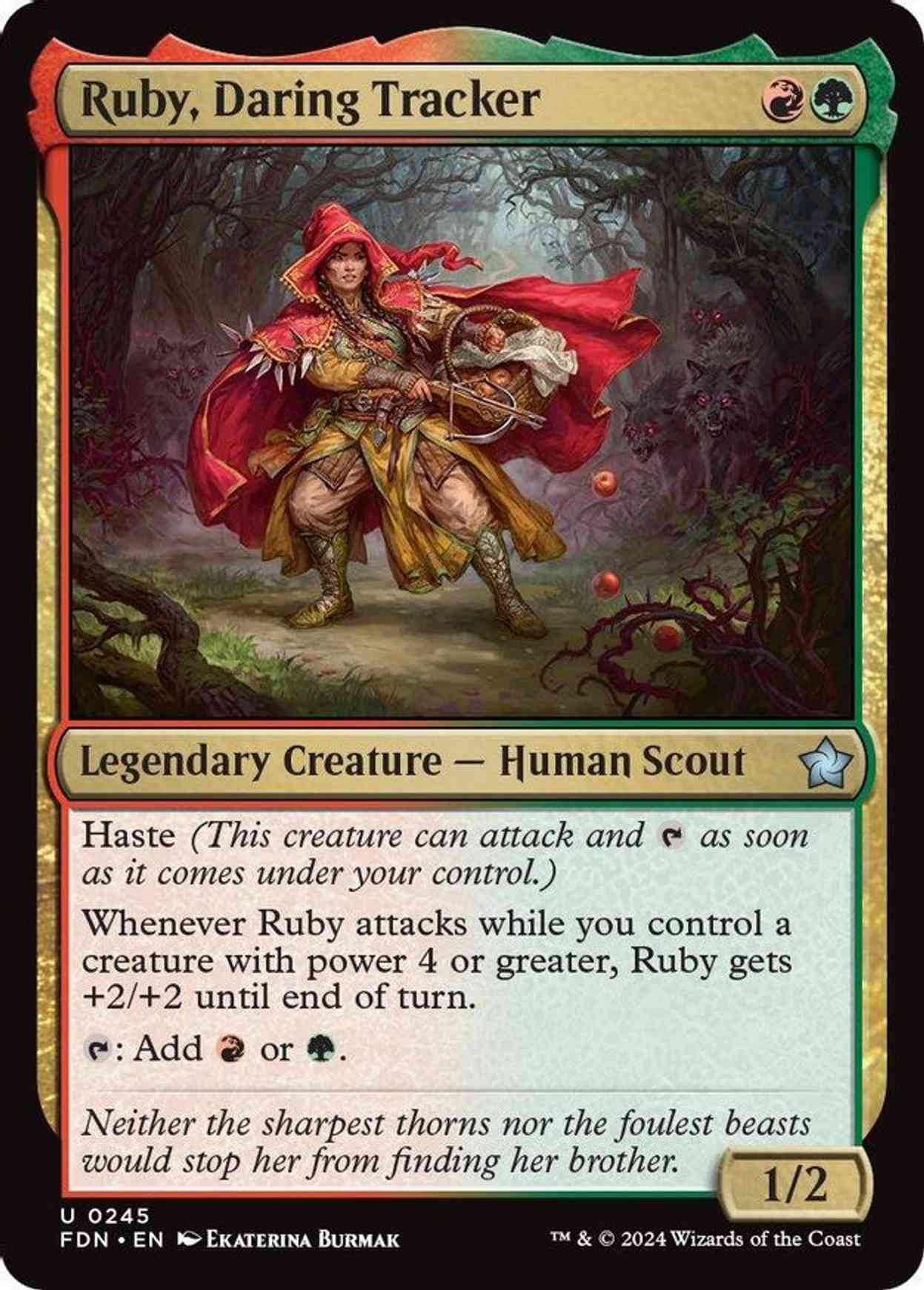 Ruby, Daring Tracker magic card front