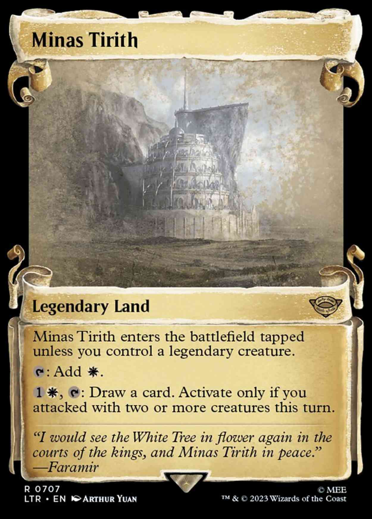 Minas Tirith (Showcase Scrolls) magic card front