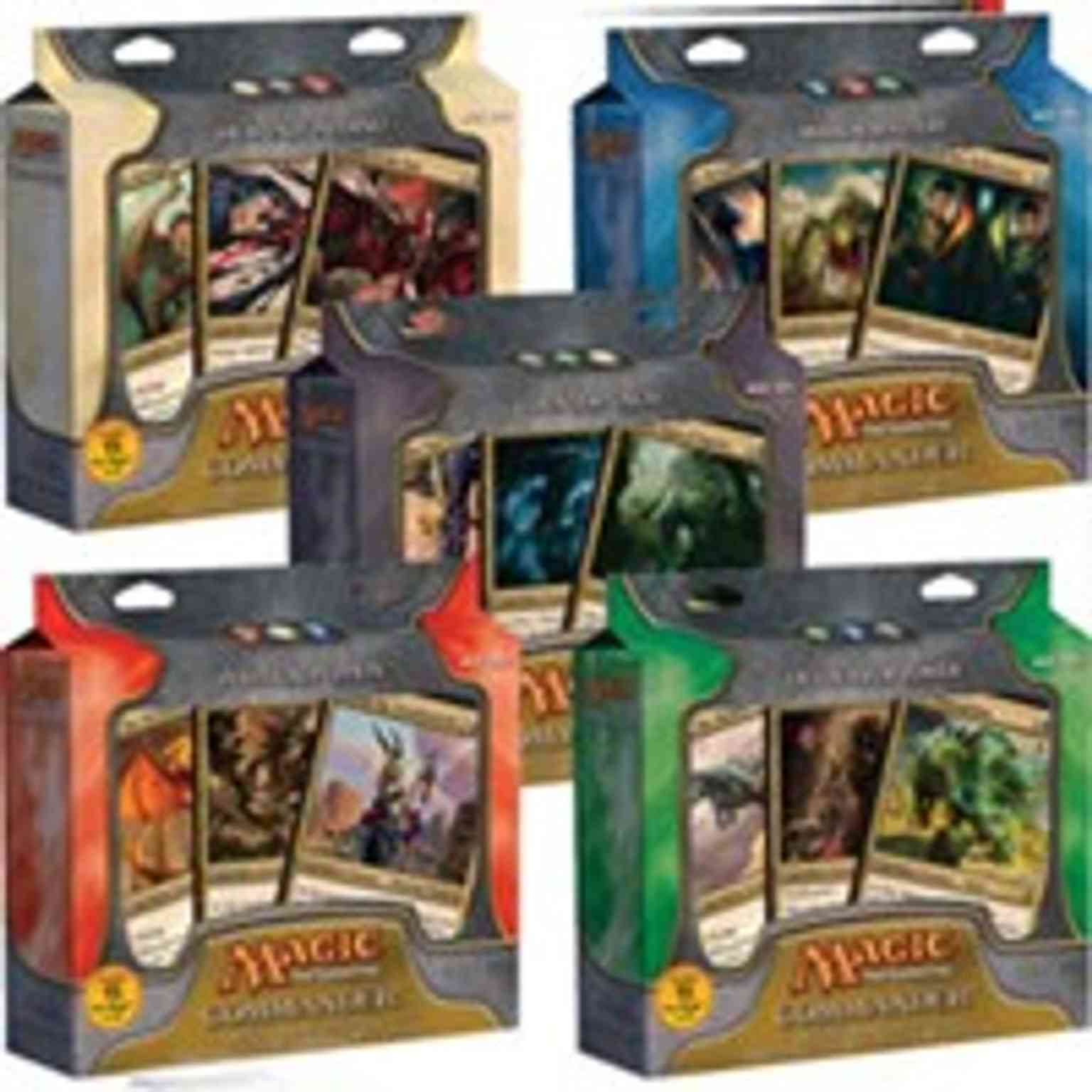 Commander - Set of 5 magic card front