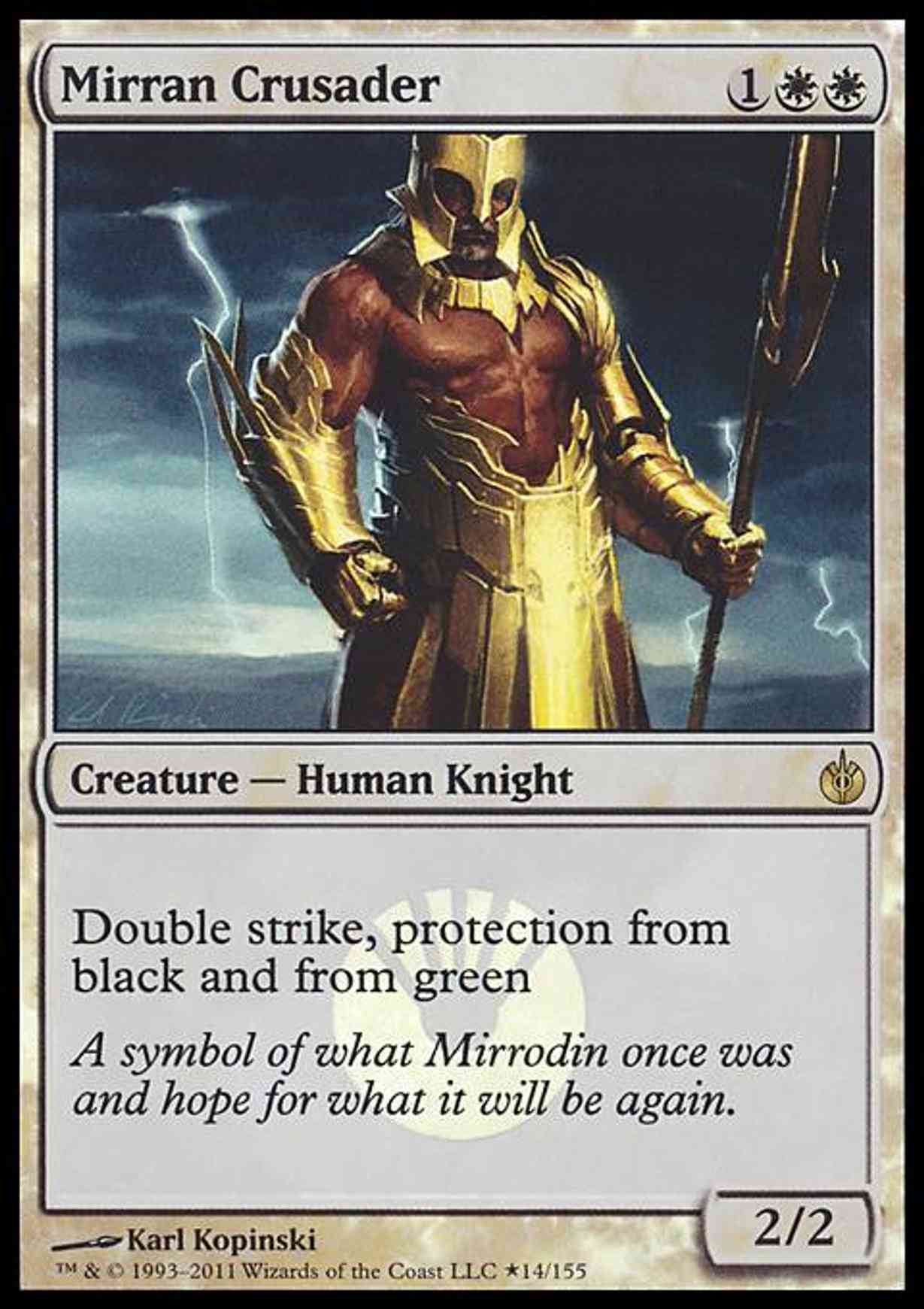 Mirran Crusader magic card front