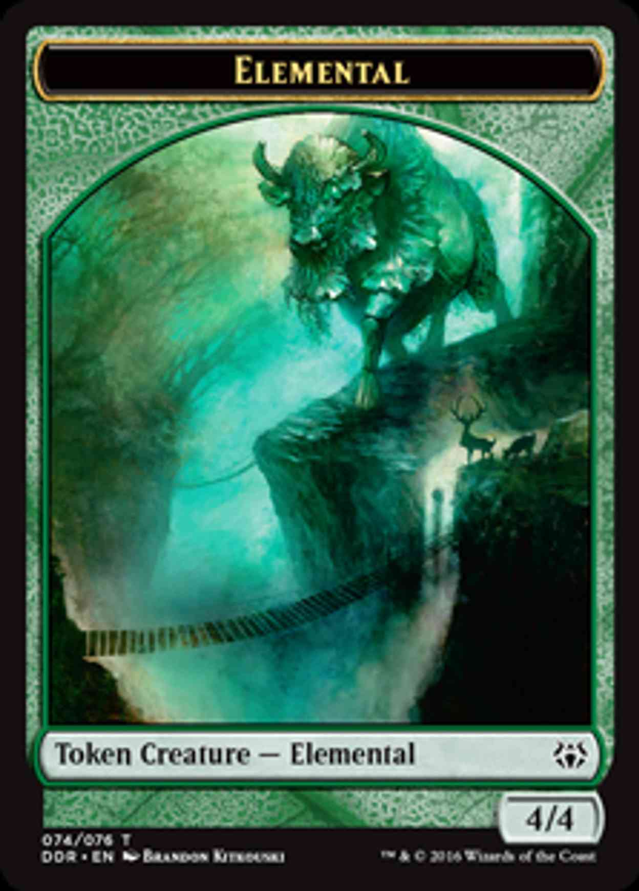 Elemental Token magic card front