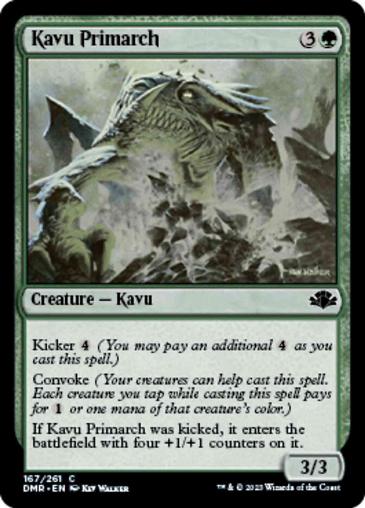 Kavu Primarch magic card front