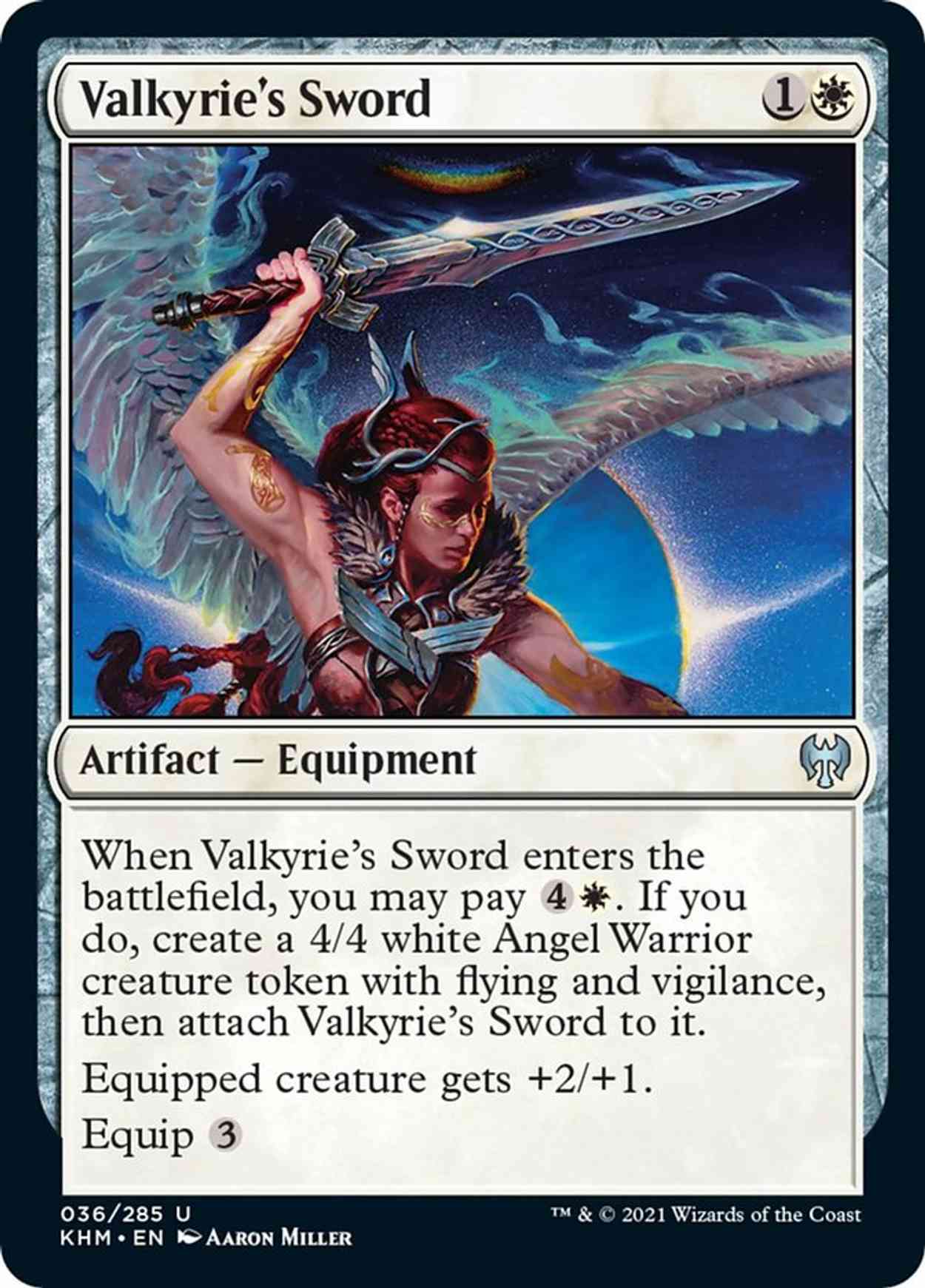 Valkyrie's Sword magic card front