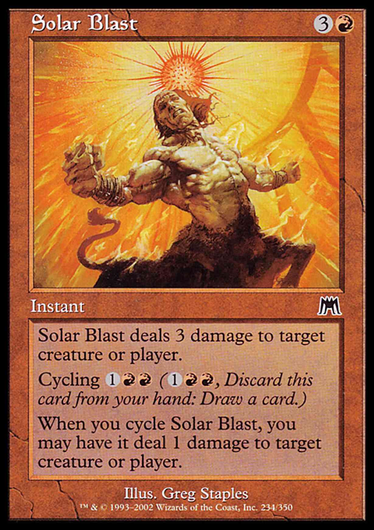 Solar Blast magic card front