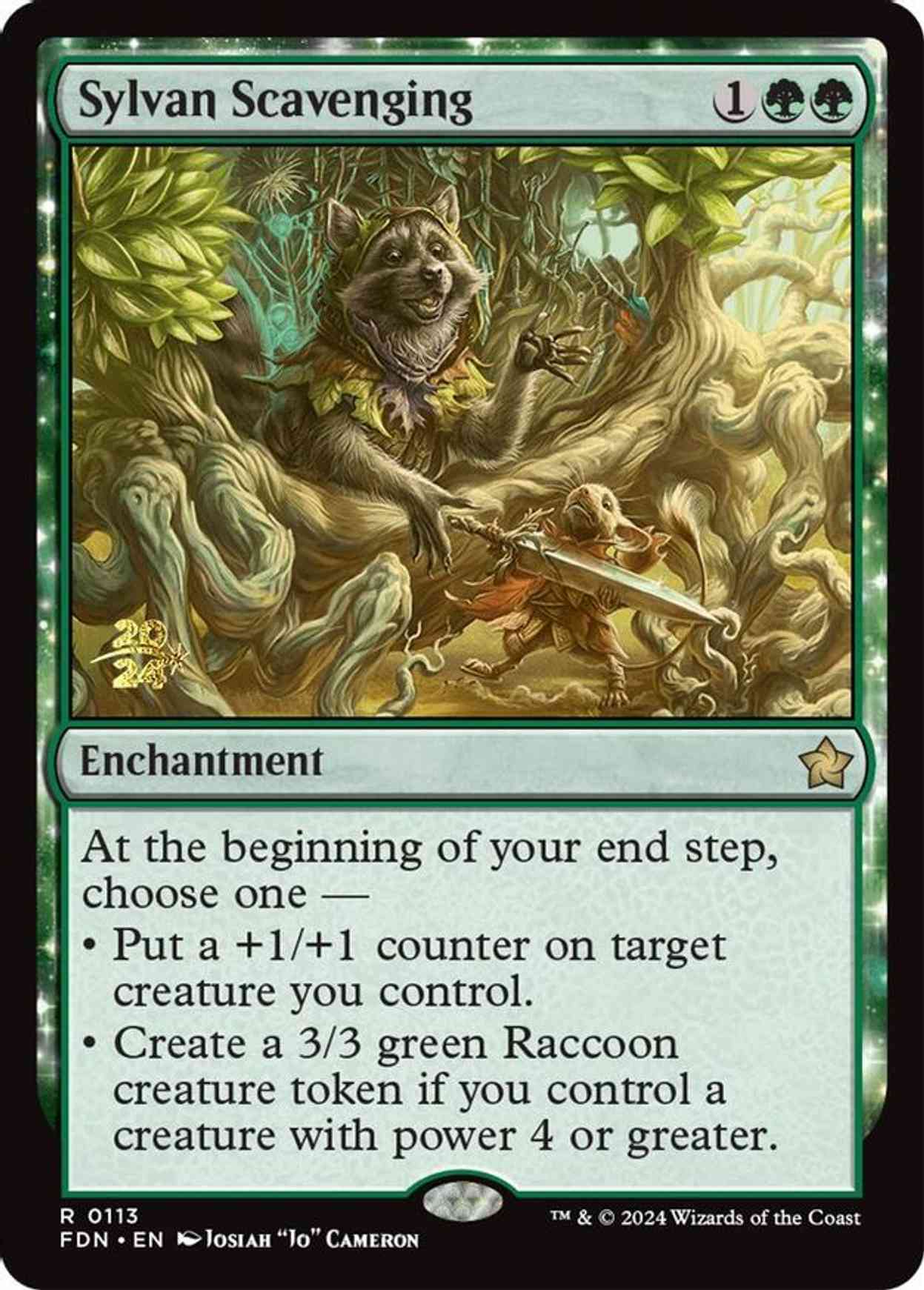 Sylvan Scavenging magic card front