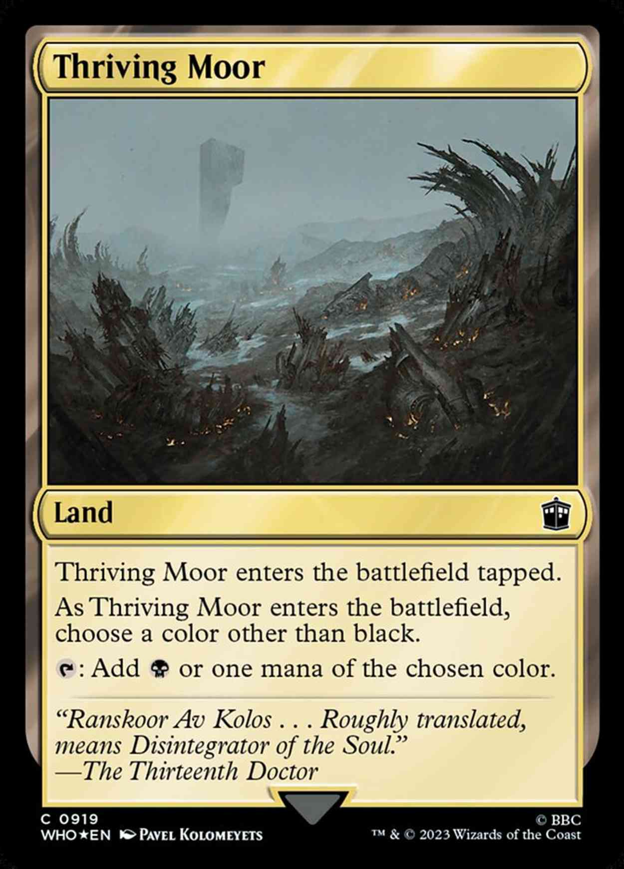 Thriving Moor (Surge Foil) magic card front