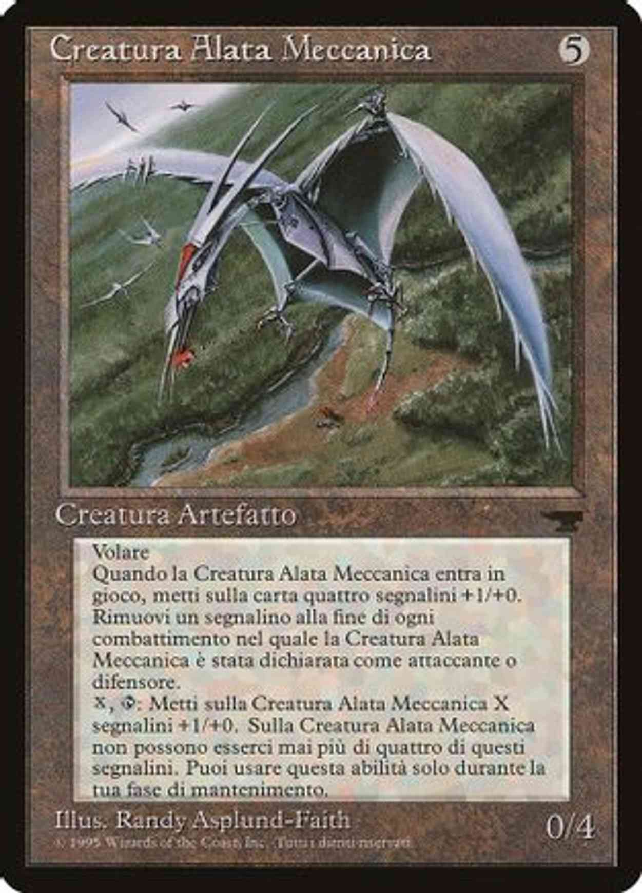 Clockwork Avian (Italian) - "Creatura Alata Meccanica" magic card front
