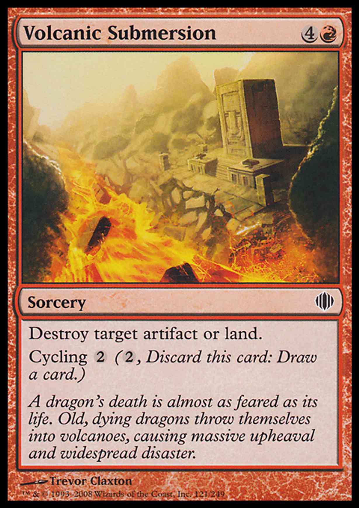Volcanic Submersion magic card front