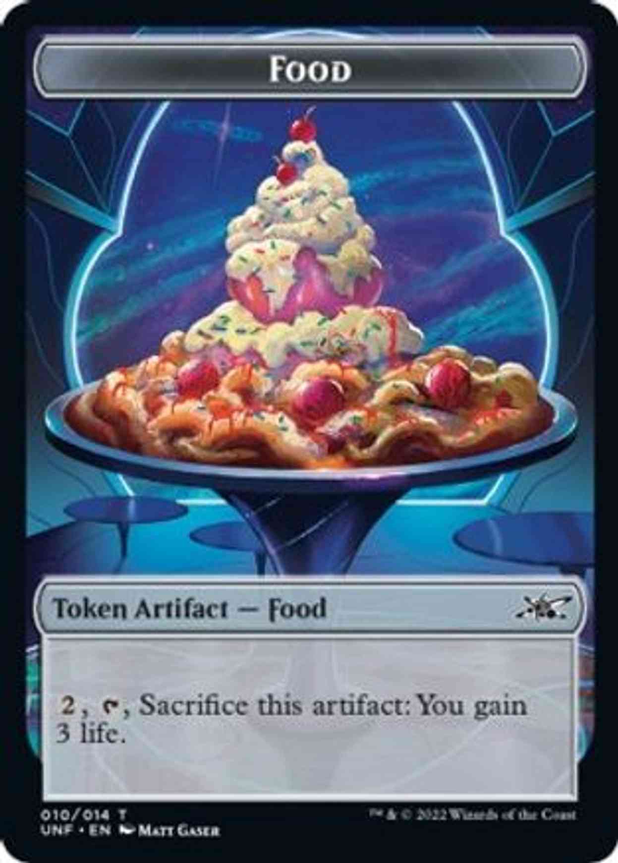 Food (010) Token magic card front