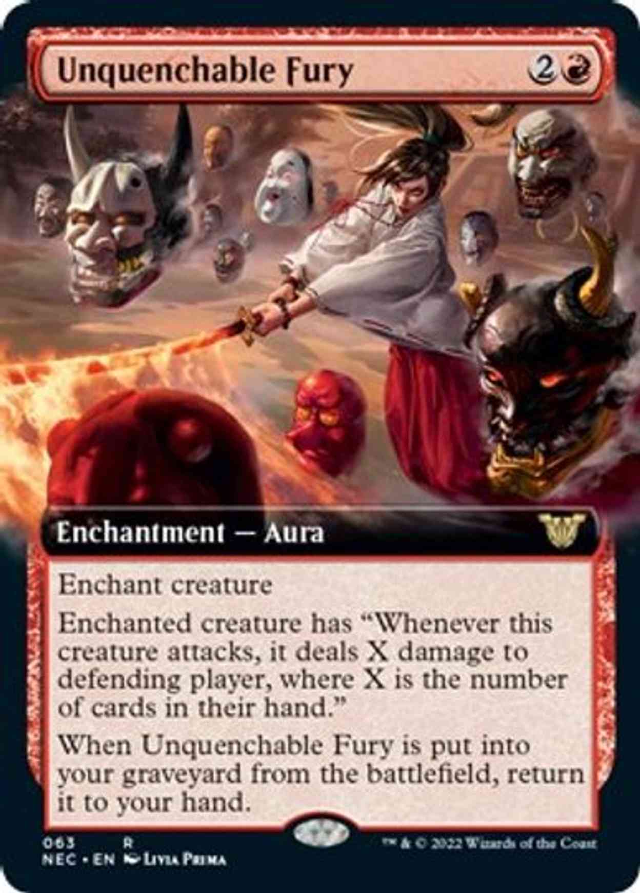 Unquenchable Fury (Extended Art) magic card front