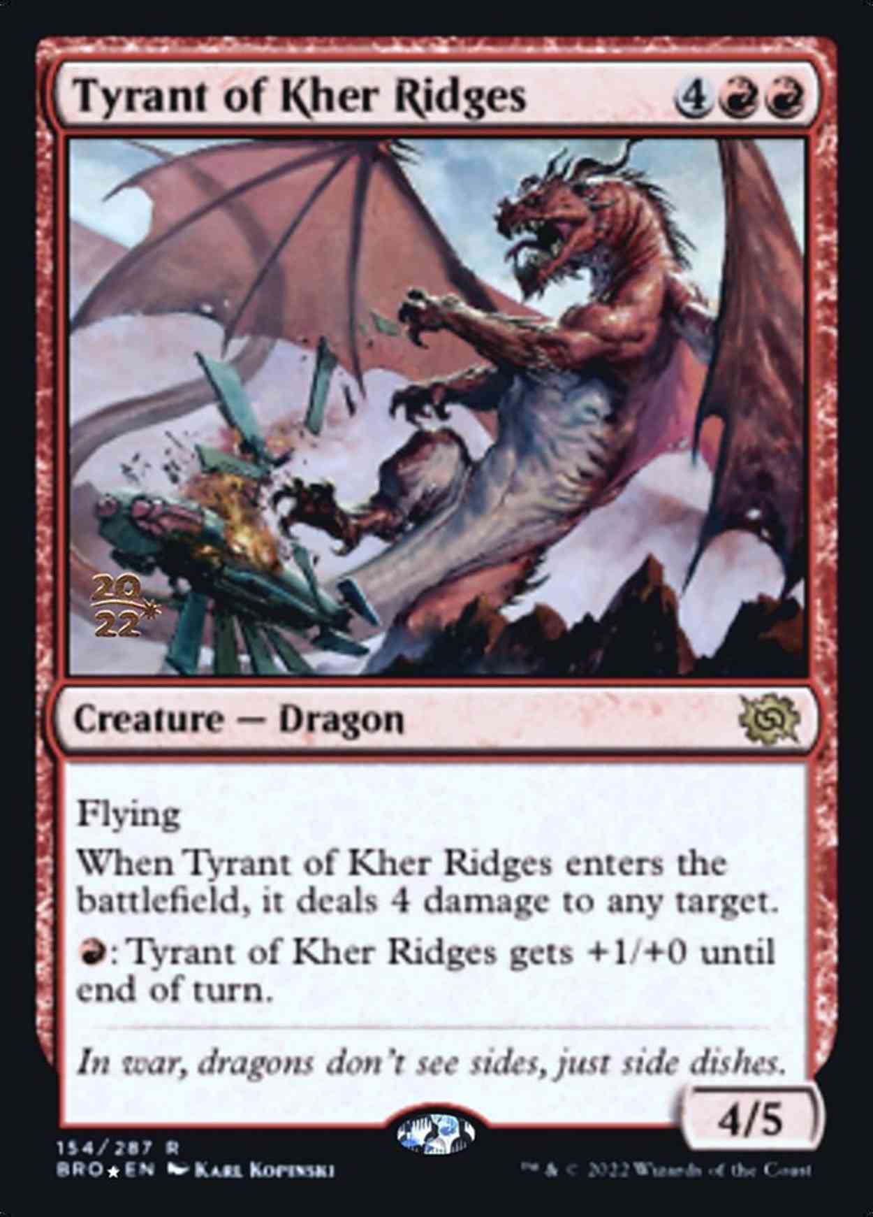 Tyrant of Kher Ridges magic card front