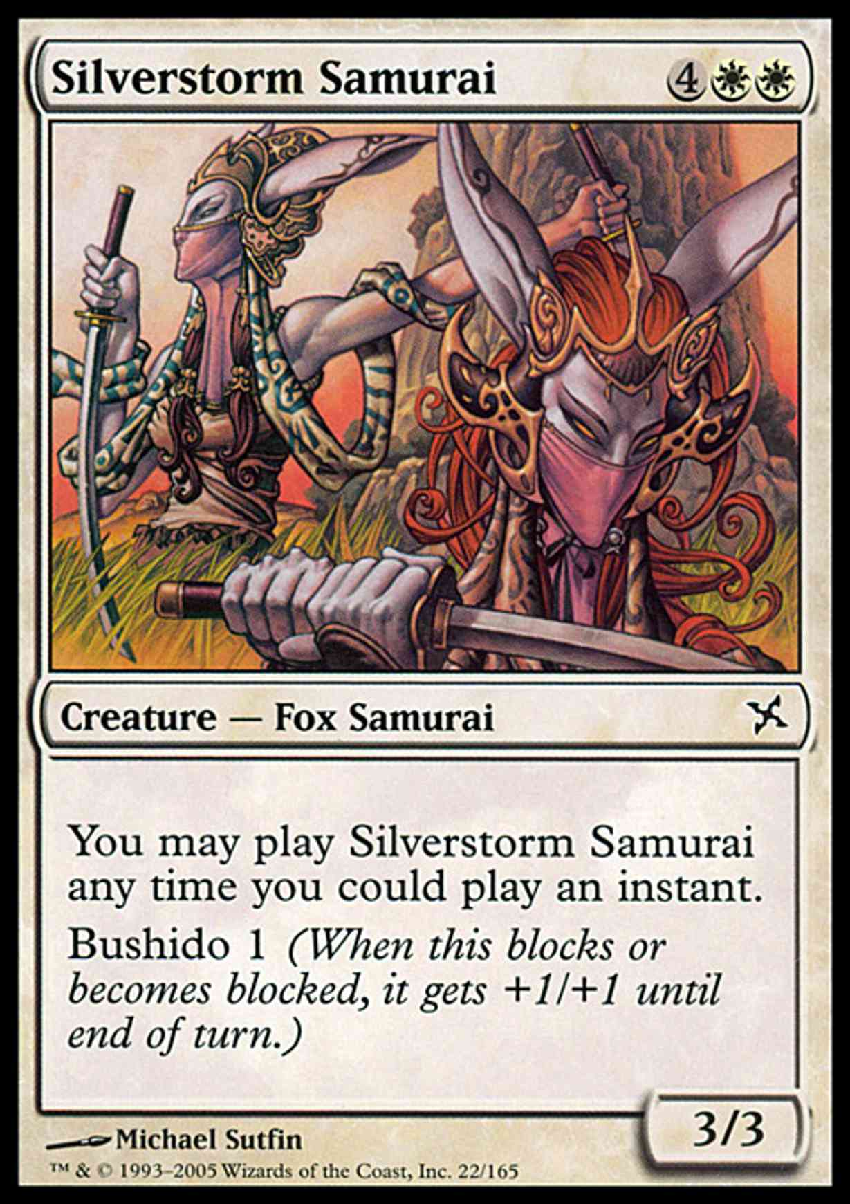 Silverstorm Samurai magic card front