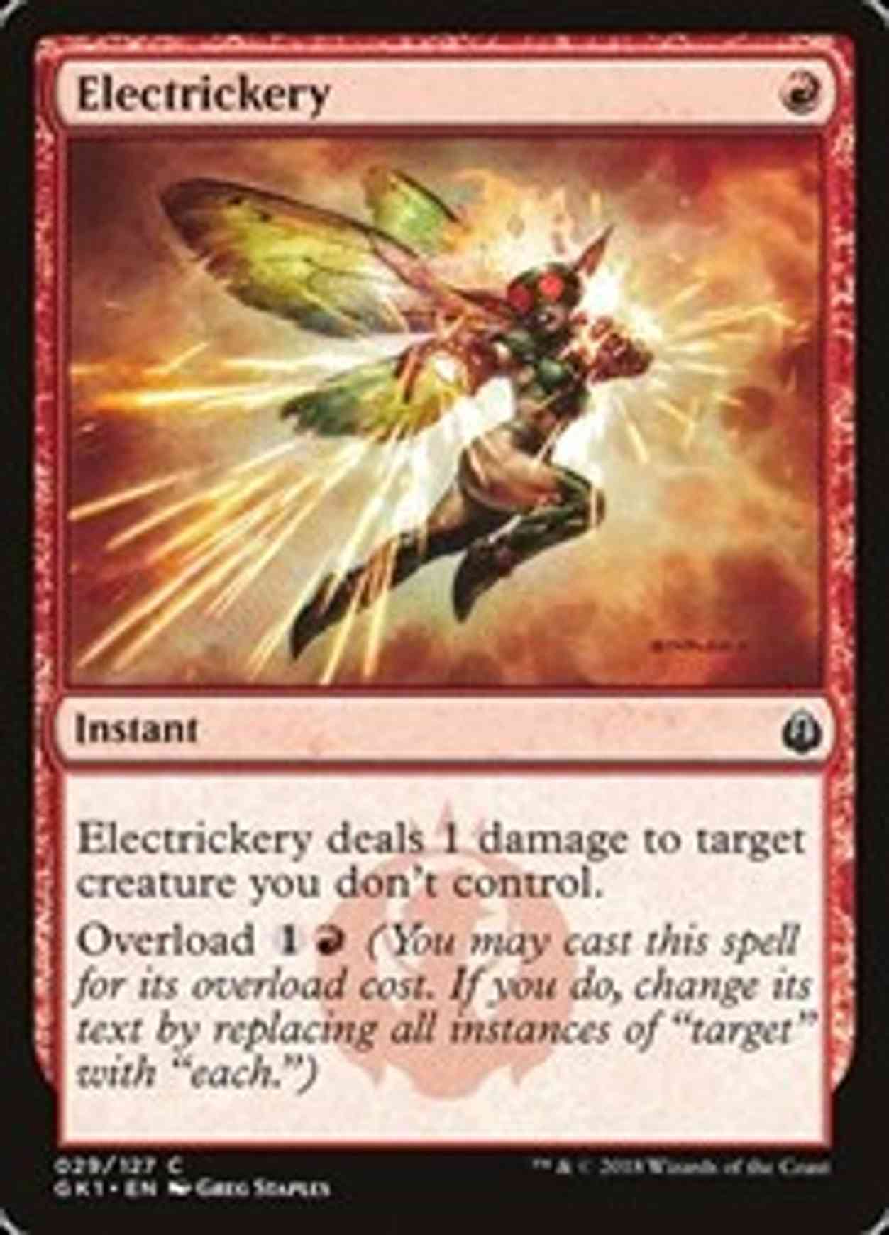 Electrickery magic card front