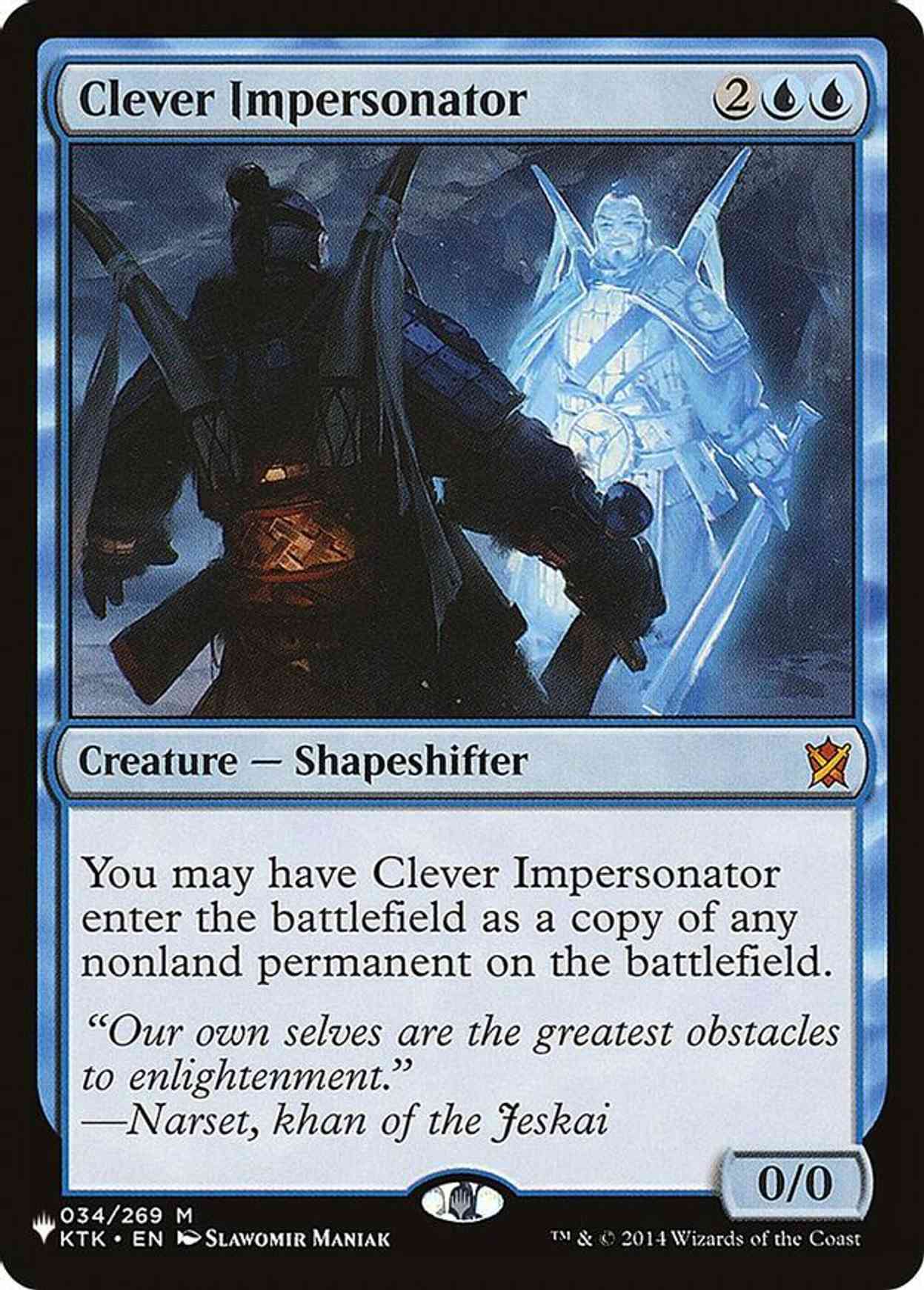 Clever Impersonator magic card front