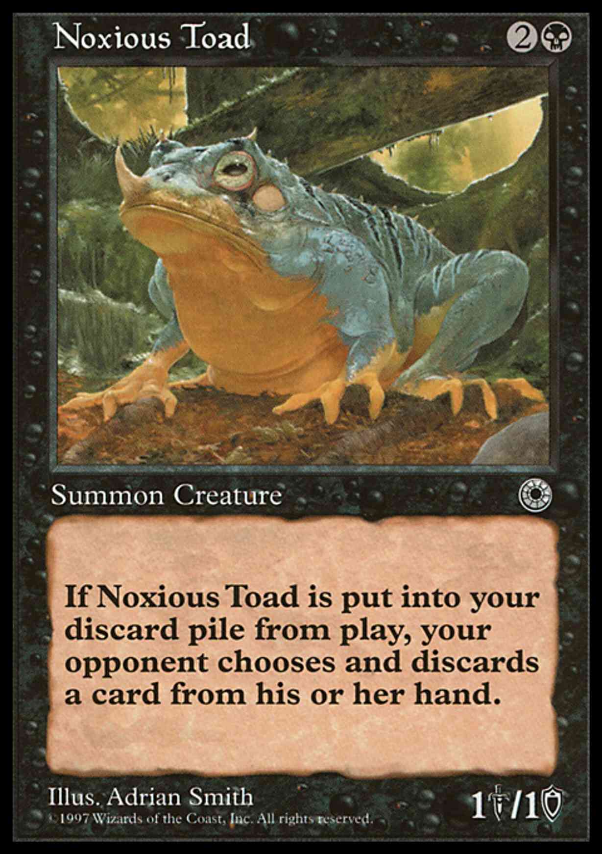 Noxious Toad magic card front