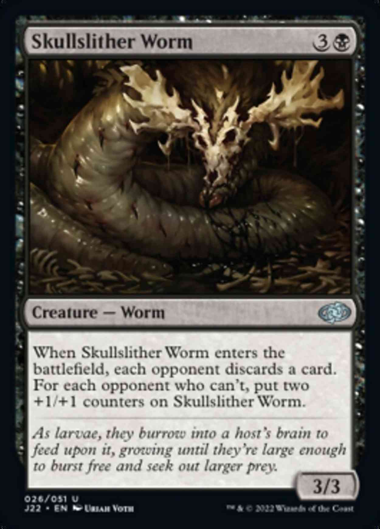 Skullslither Worm magic card front